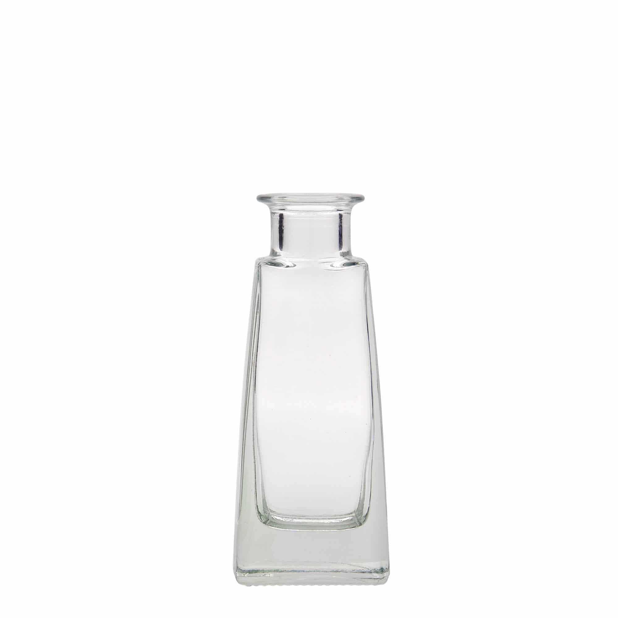 100 ml Garrafa de vidro 'Timmy', retangular, boca: Cortiça 100 ml Garrafa de vidro 'Timmy', retangular, boca: Cortiça