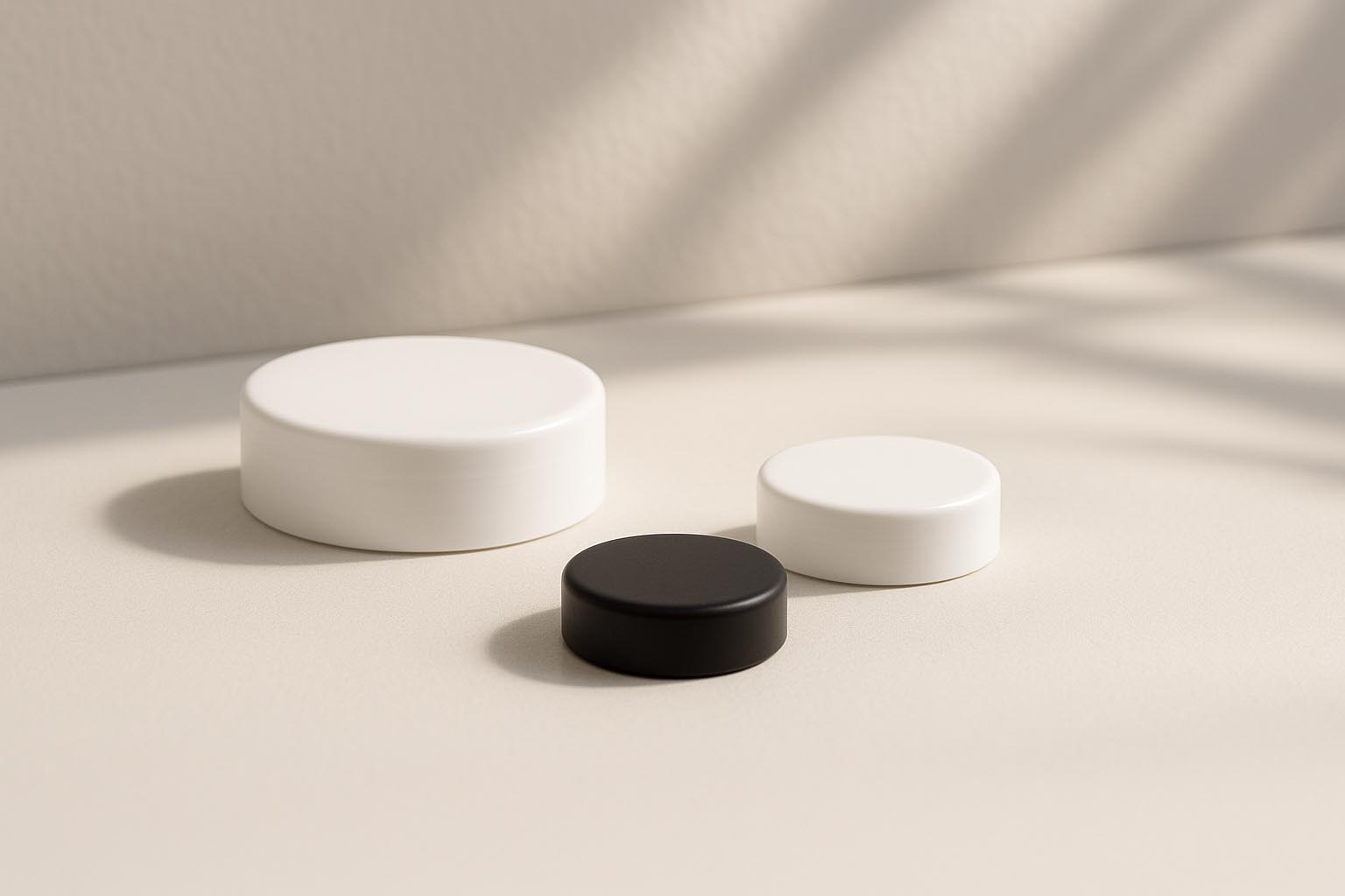 Tampa de rosca para 50 ml 'Antonella', plástico PP, preto Tampa de rosca para 50 ml 'Antonella', plástico PP, preto