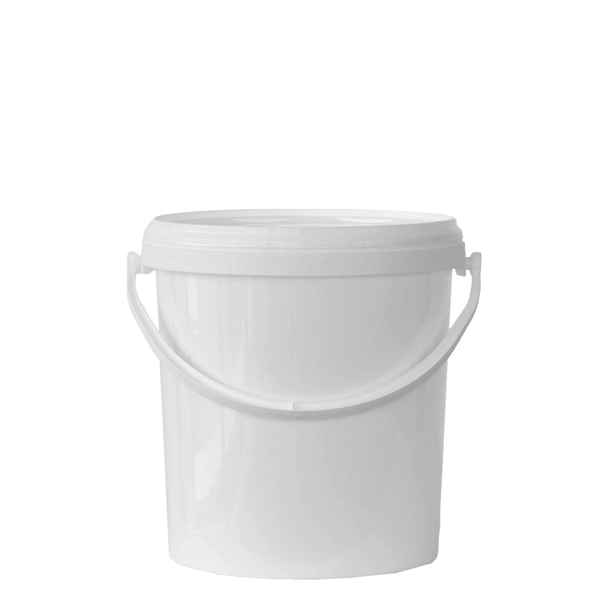 Balde de 6 l, plástico PP, branco Balde de 6 l, plástico PP, branco