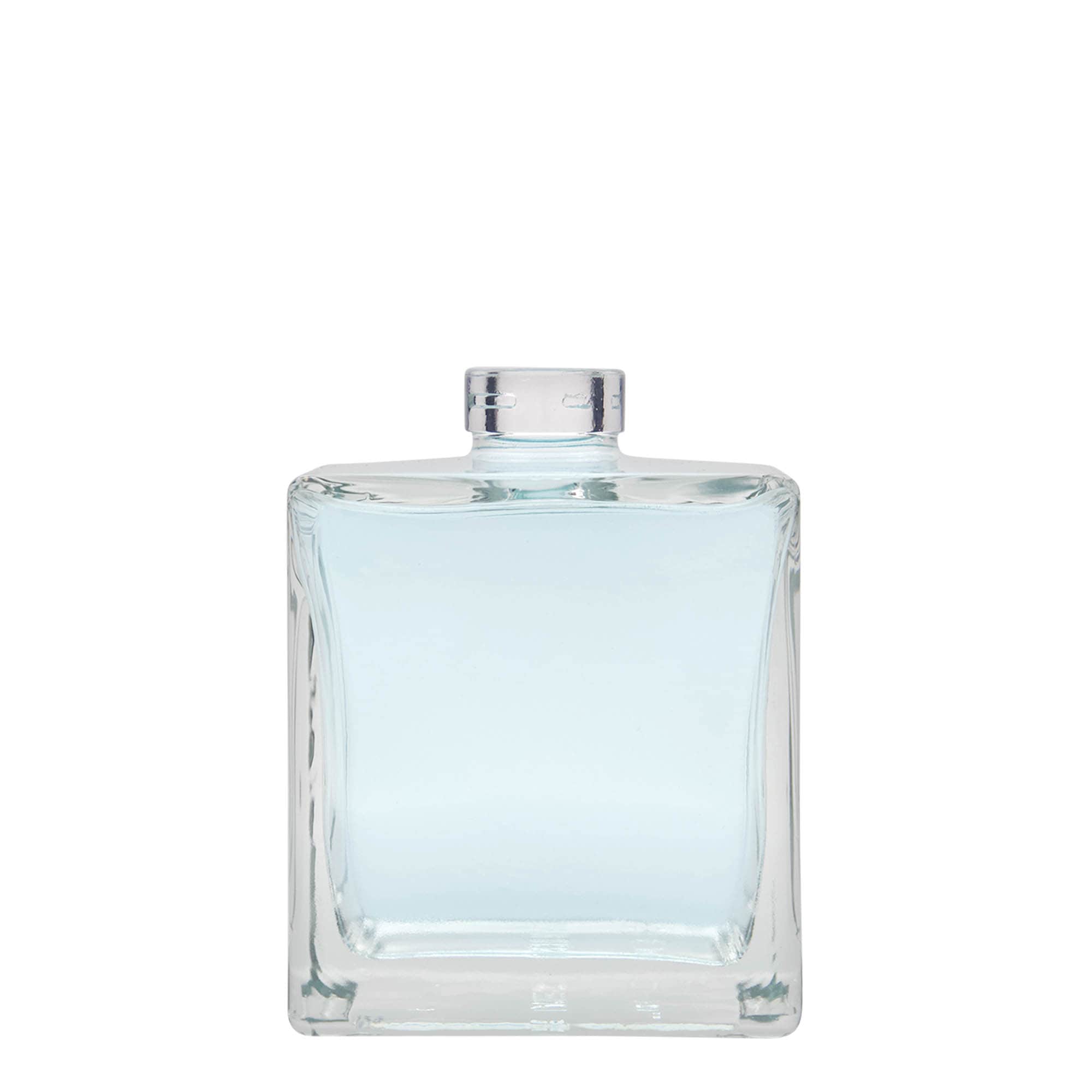 Garrafa de vidro de 500 ml 'Cube', quadrada, bocal: cortiça Garrafa de vidro de 500 ml 'Cube', quadrada, bocal: cortiça