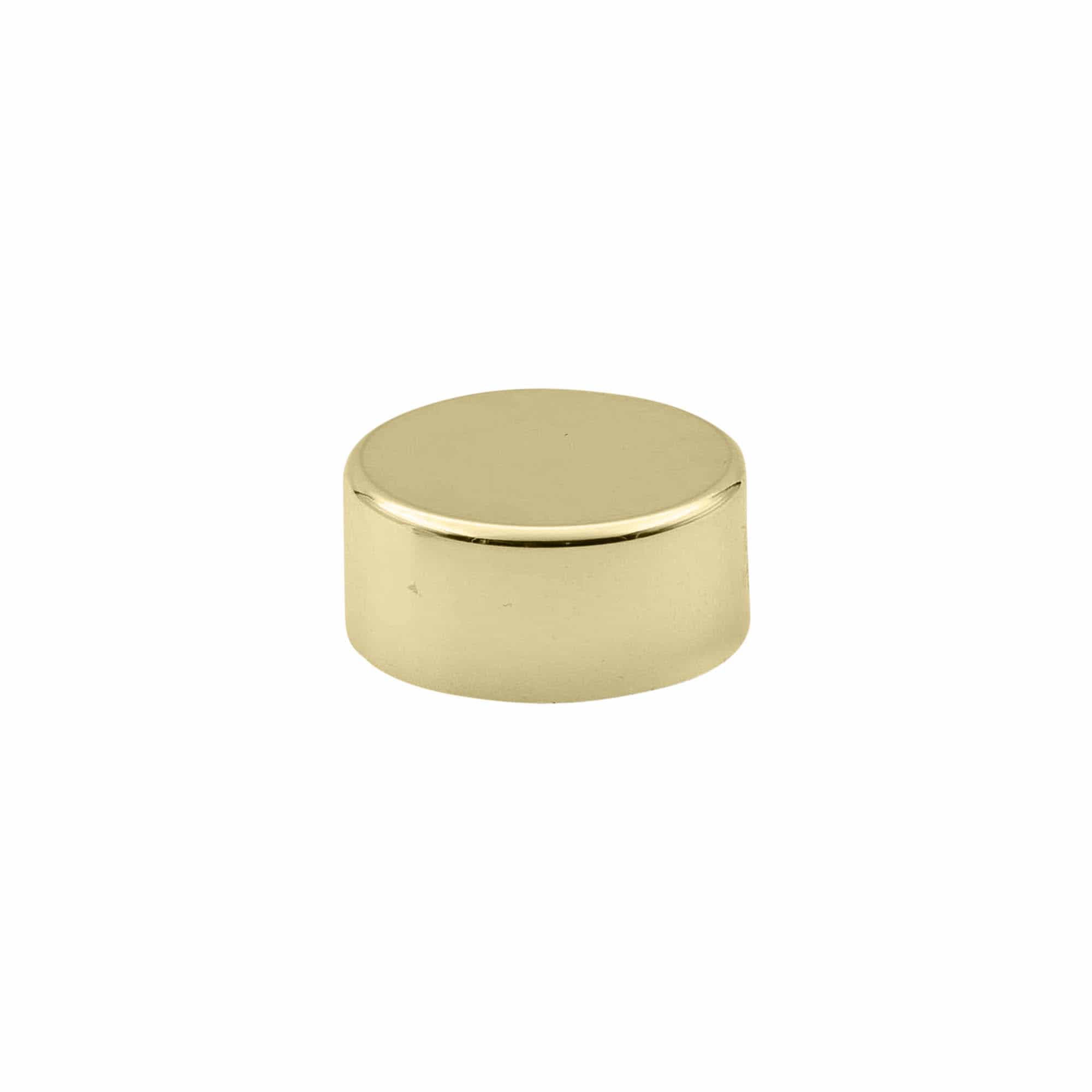 Tampa de rosca, plástico ABS, dourado, para bocal: GPI 28/400