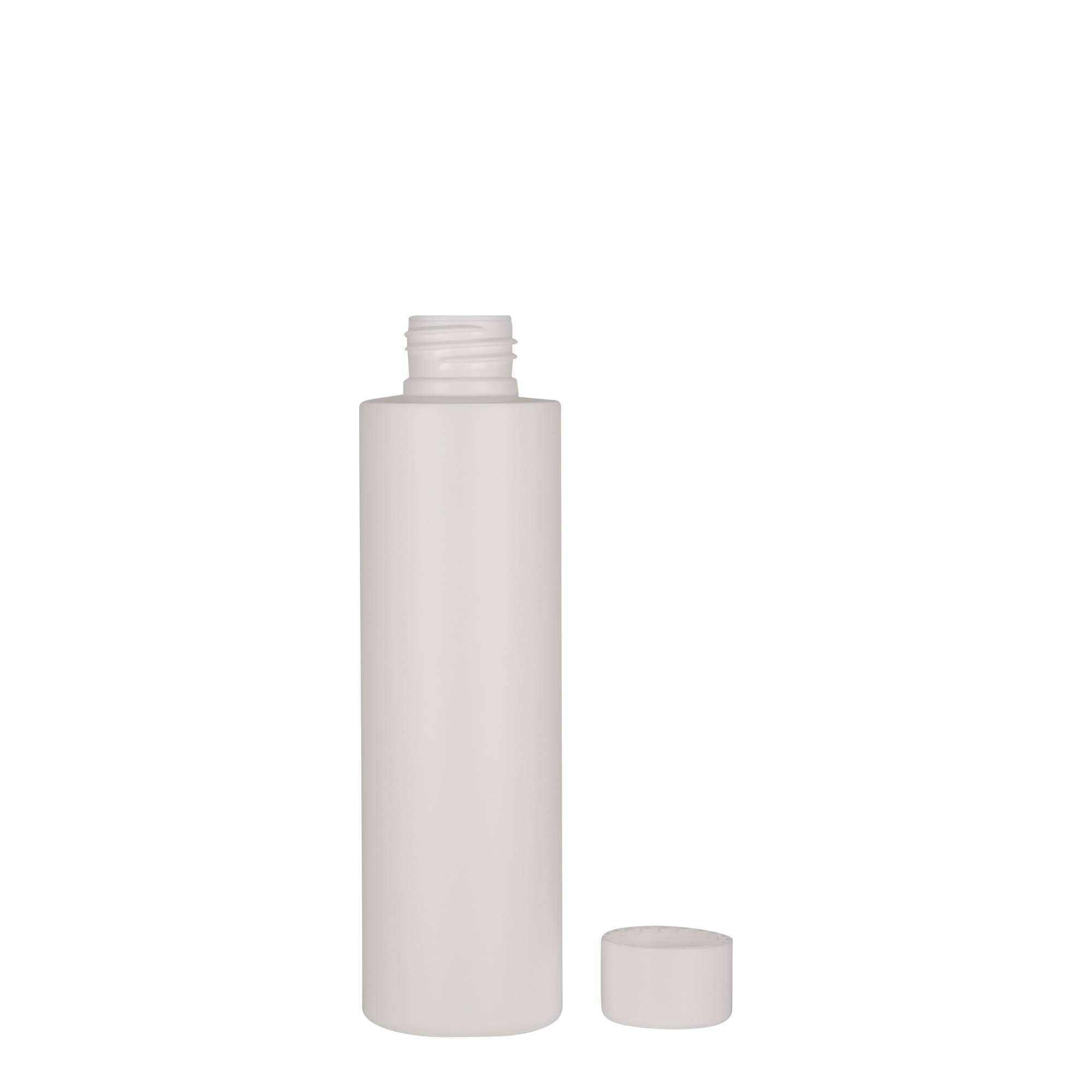 Frasco de plástico de 150 ml 'Pipe', HDPE, branco, bocal: 24/410
