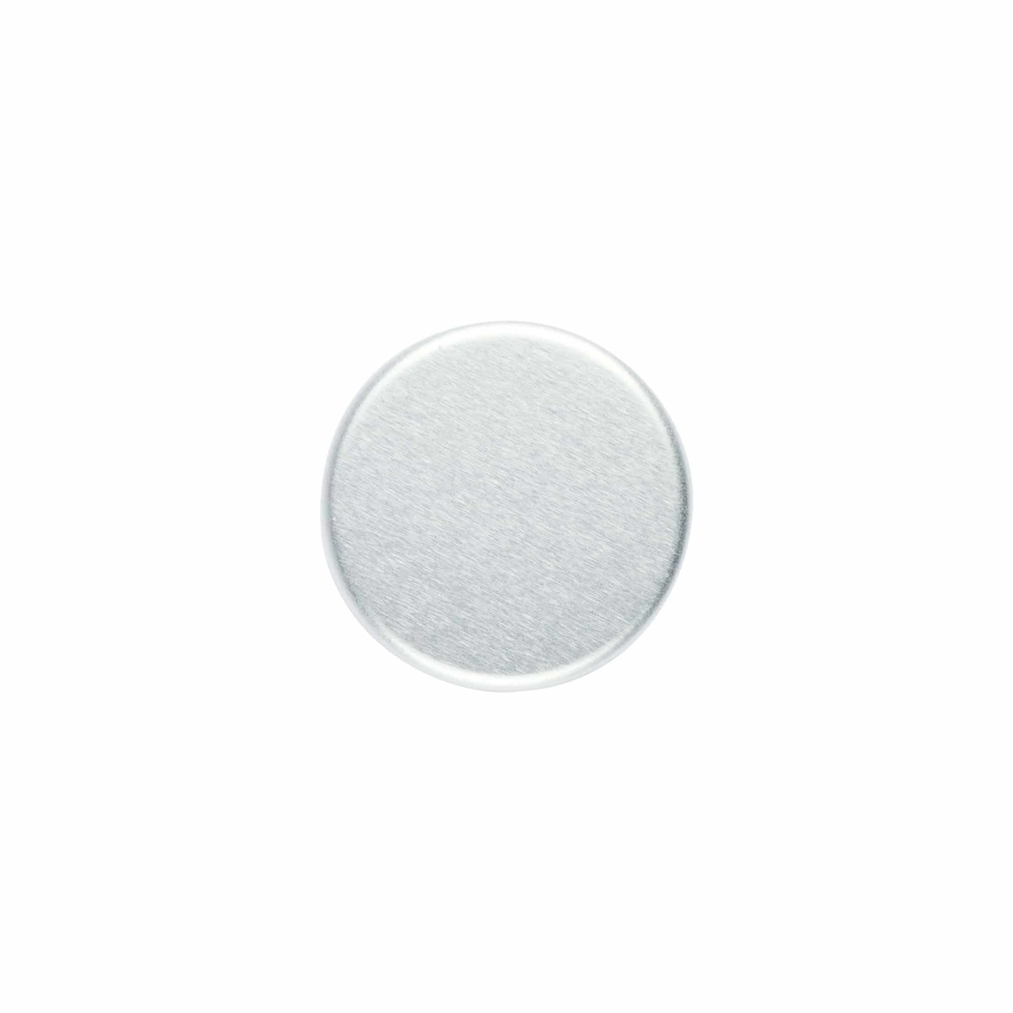 Tampa de rosca, metal, prata, para bocal: GPI 28/400