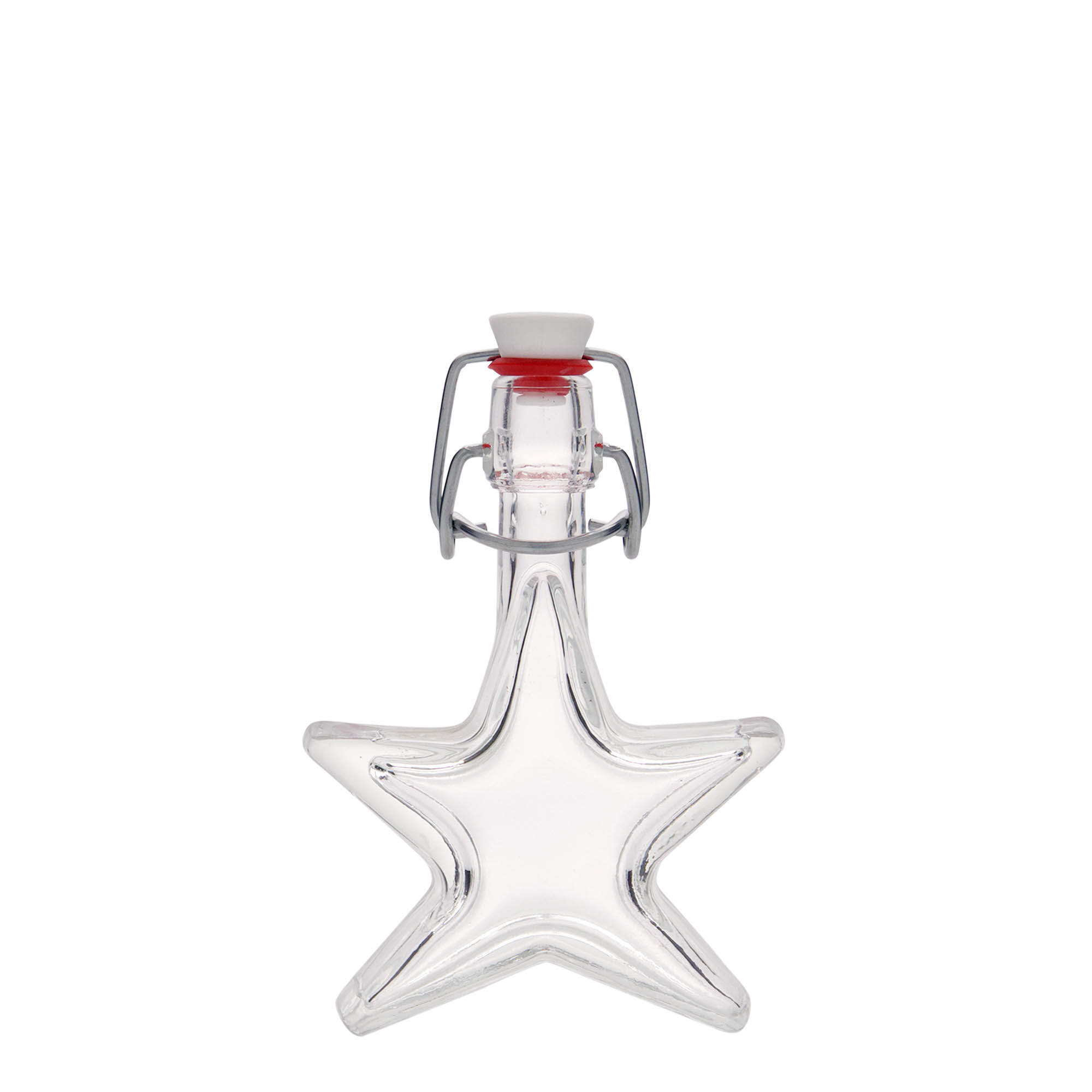 Frasco de vidro de 40 ml 'Estrela', boca: fecho de mola Frasco de vidro de 40 ml 'Estrela', boca: fecho de mola