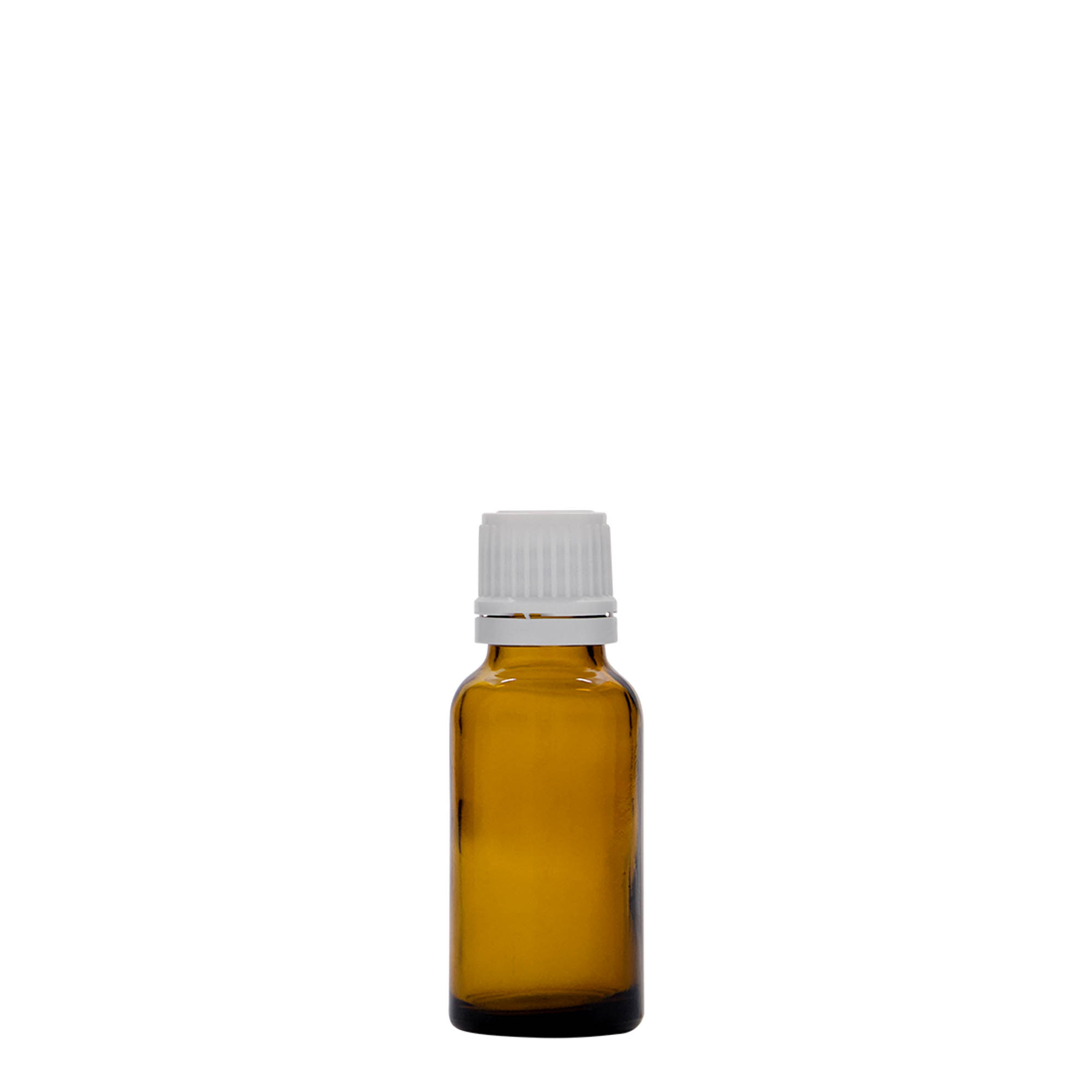 Frasco medicinal de 20 ml, vidro castanho, bocal: DIN 18 Frasco medicinal de 20 ml, vidro castanho, bocal: DIN 18