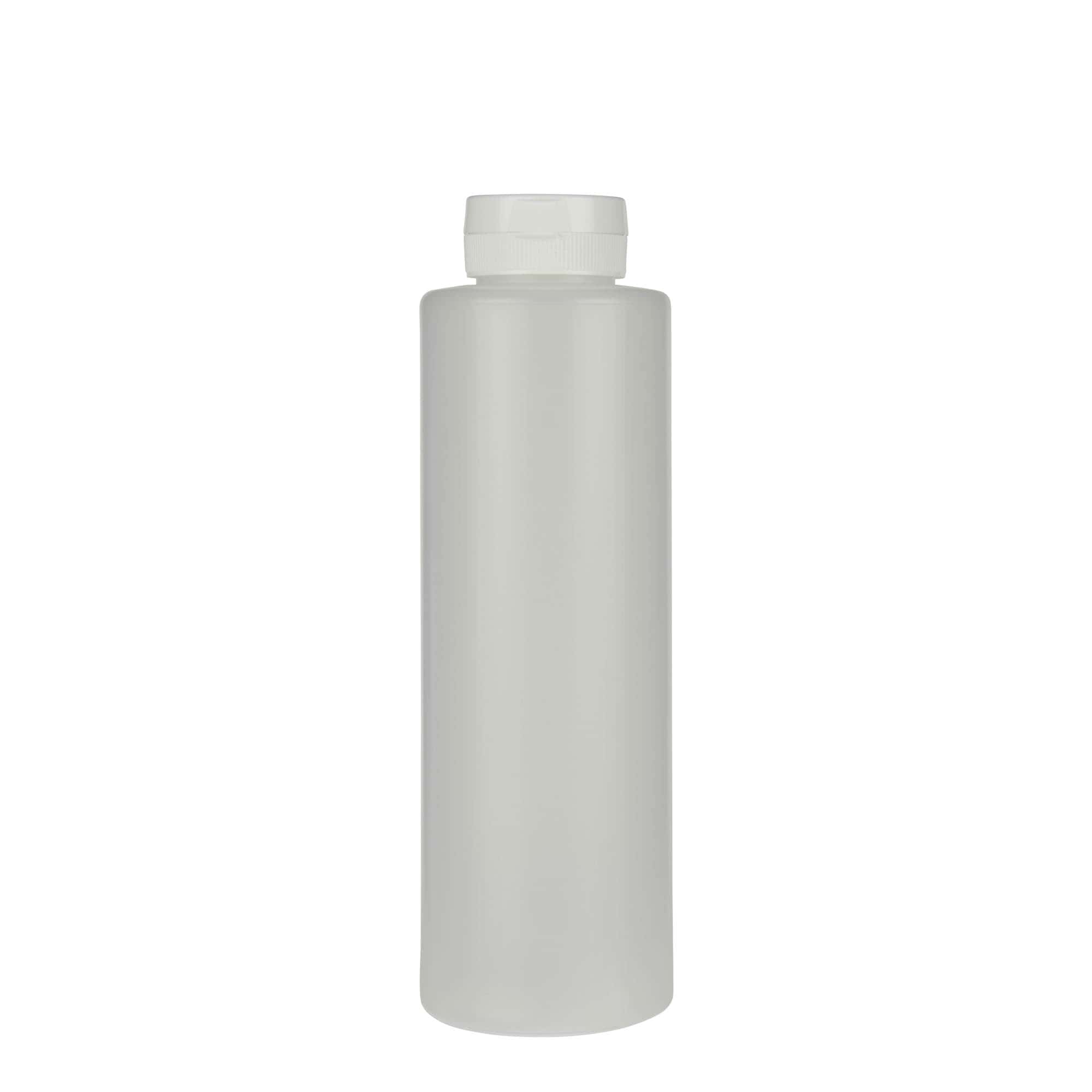 Frasco para molhos 500 ml, plástico LDPE, natural, bocal: 38/400