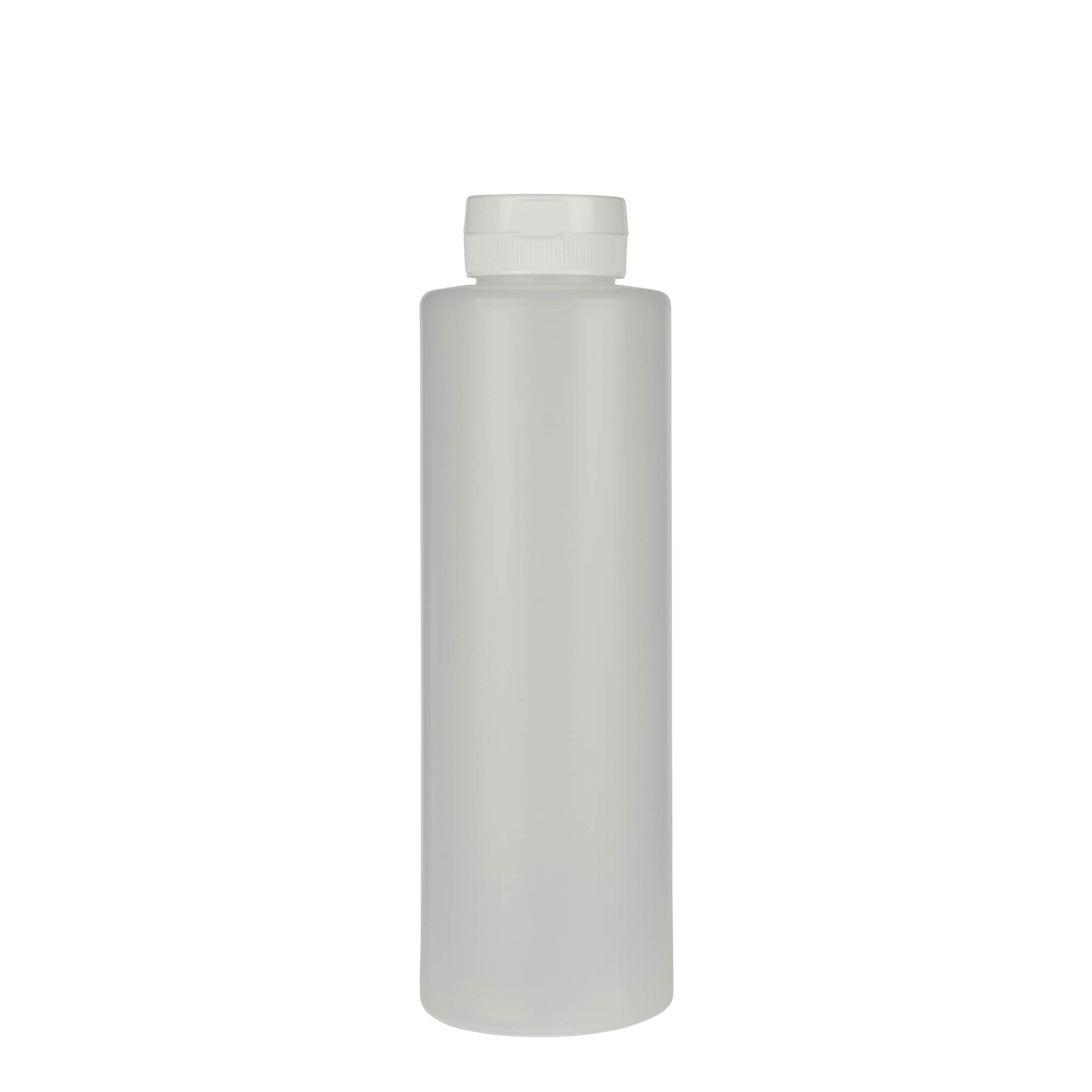 Frasco para molhos 500 ml, plástico LDPE, natural, bocal: 38/400 Frasco para molhos 500 ml, plástico LDPE, natural, bocal: 38/400