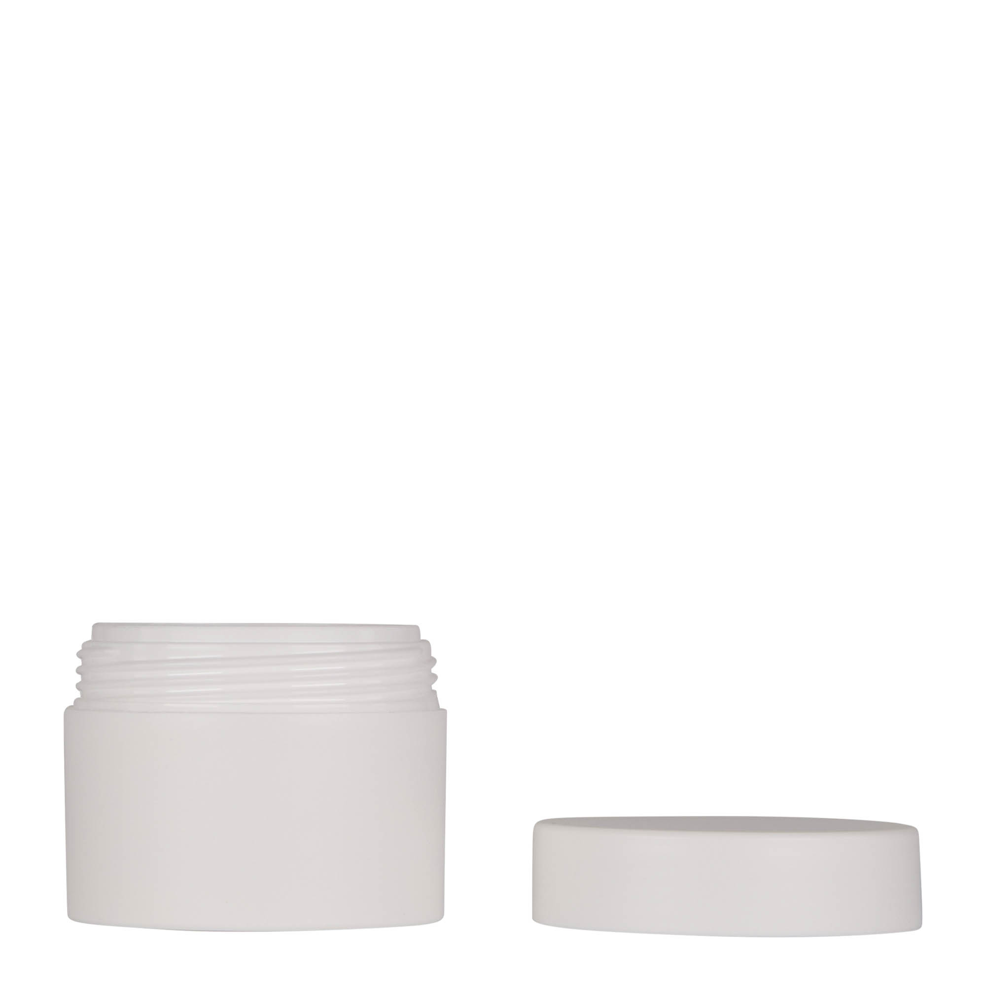 Dose de plástico 50 ml 'Antonella', PP, branca, boca: tampa de rosca Dose de plástico 50 ml 'Antonella', PP, branca, boca: tampa de rosca