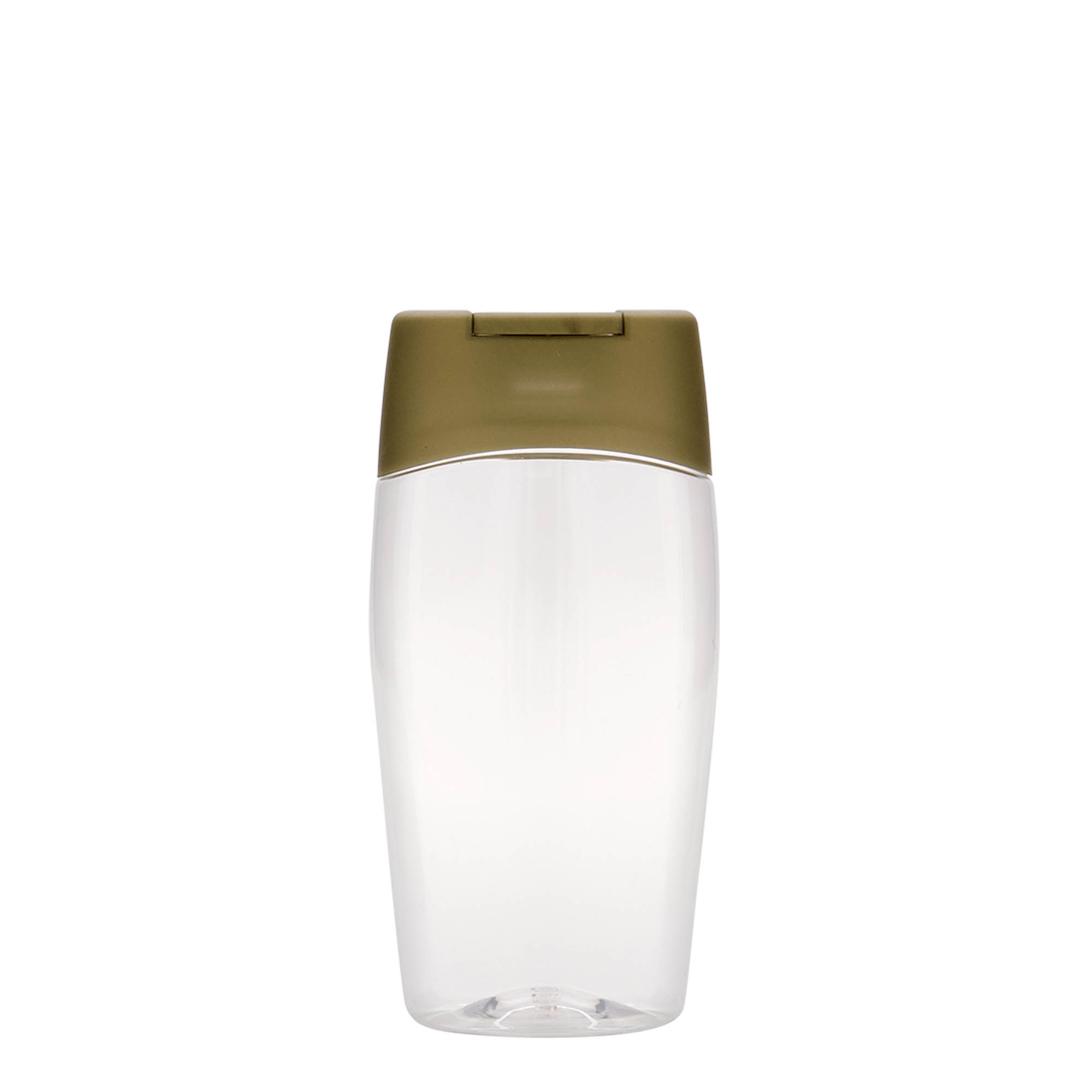 Garrafa PET de 200 ml 'Squeeze', oval, plástico