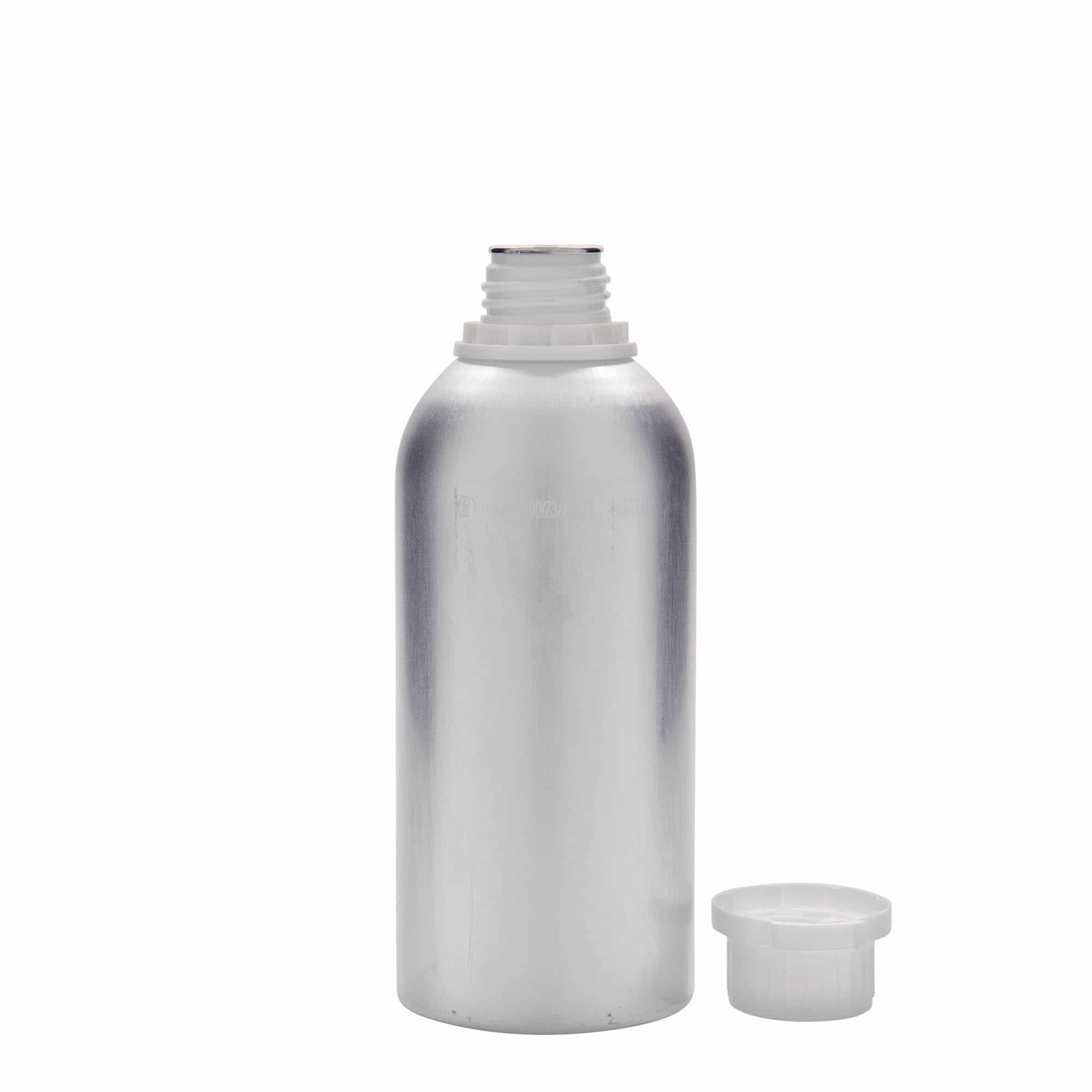 625 ml Garrafa em alumínio, metal, prateado, boca: DIN 32