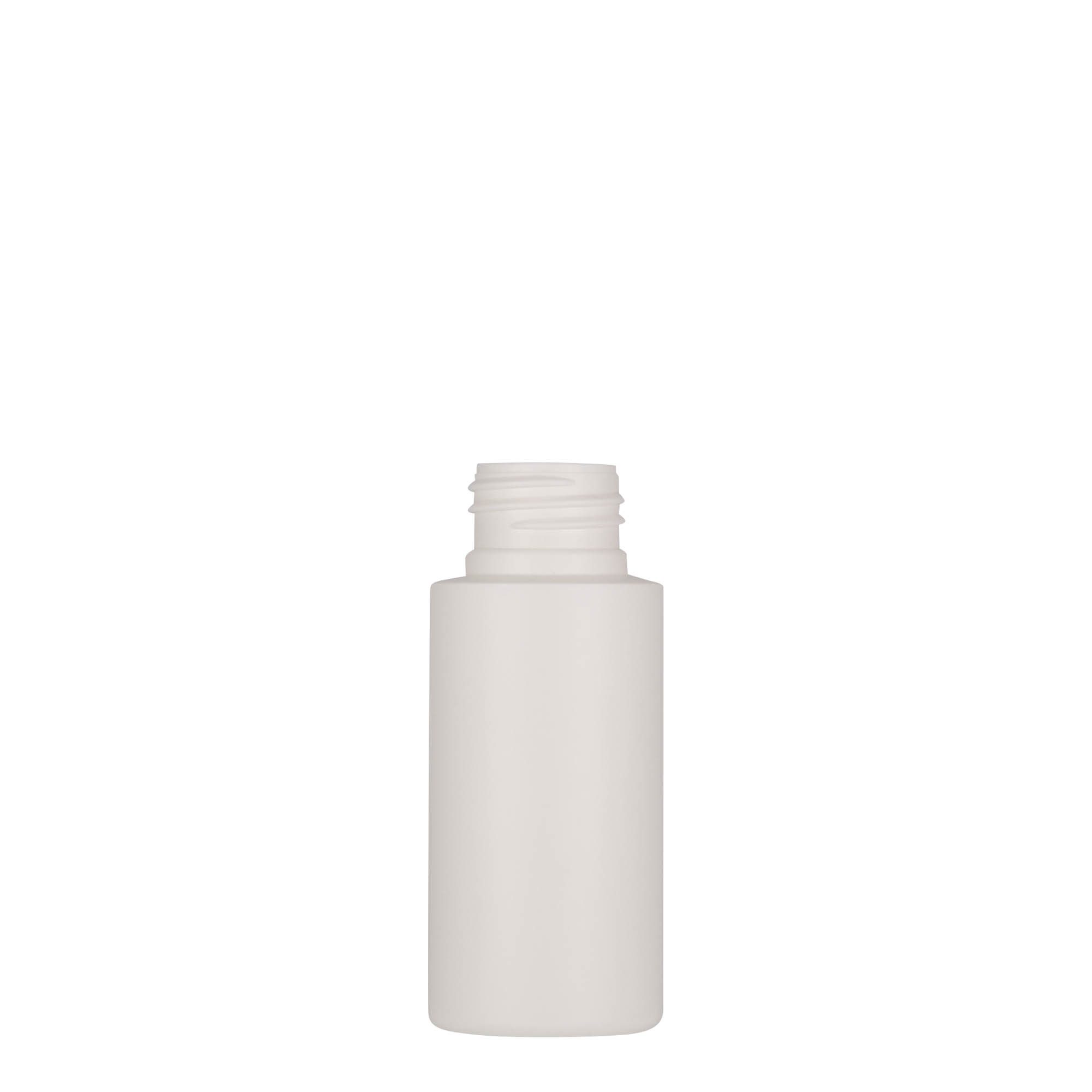 Frasco de plástico de 50 ml 'Pipe', HDPE, branco, bocal: 24/410 Frasco de plástico de 50 ml 'Pipe', HDPE, branco, bocal: 24/410
