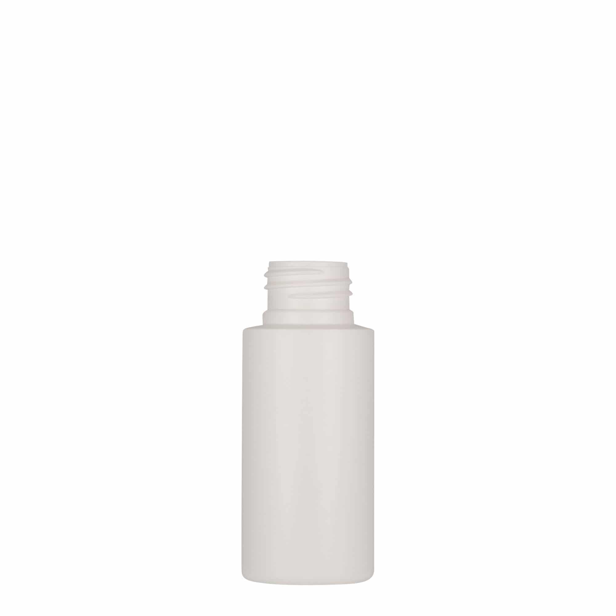 Frasco de plástico de 50 ml 'Pipe', HDPE, branco, bocal: 24/410