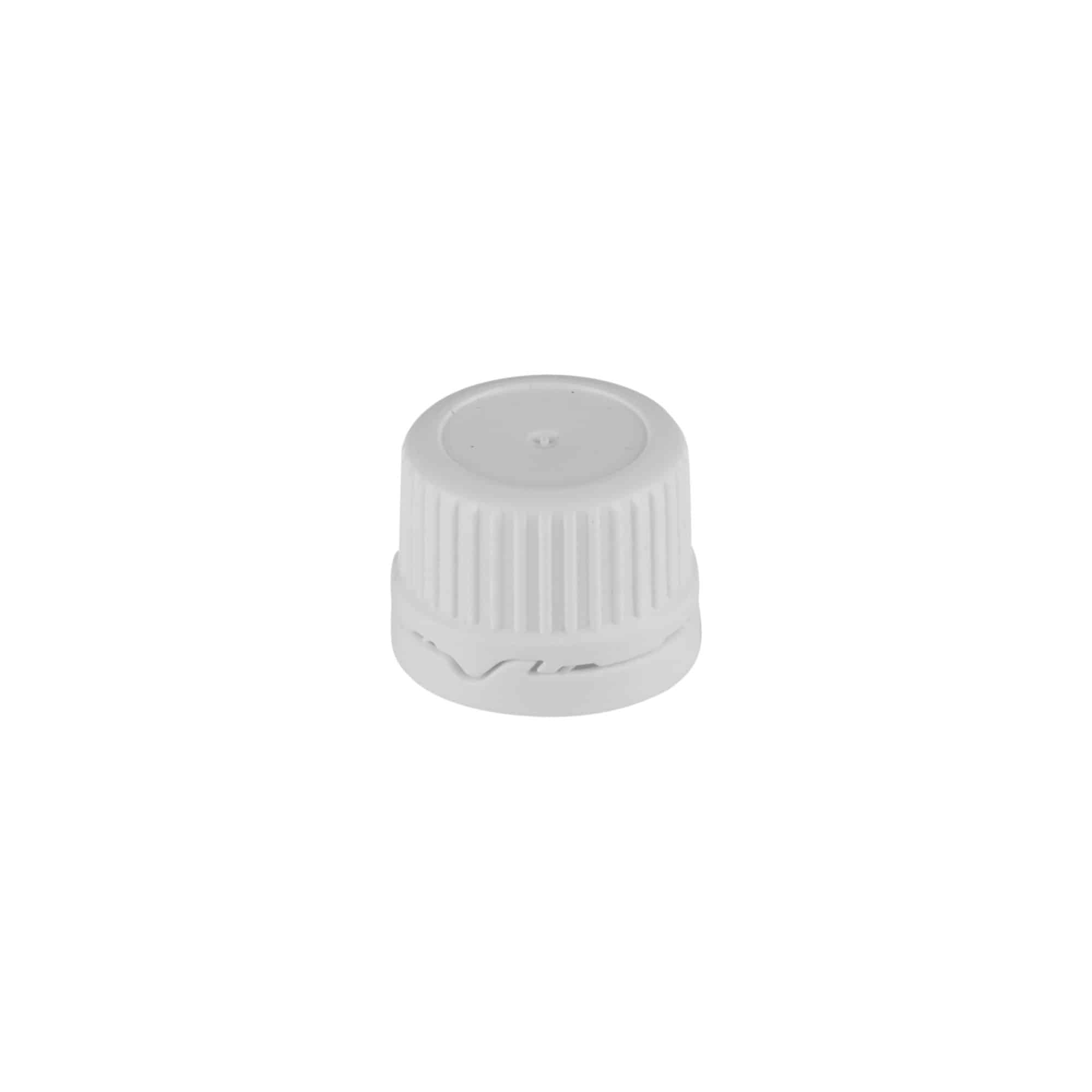Tampa de rosca com anel vertedor, plástico PE branco, para bocal: DIN 22 Tampa de rosca com anel vertedor, plástico PE branco, para bocal: DIN 22