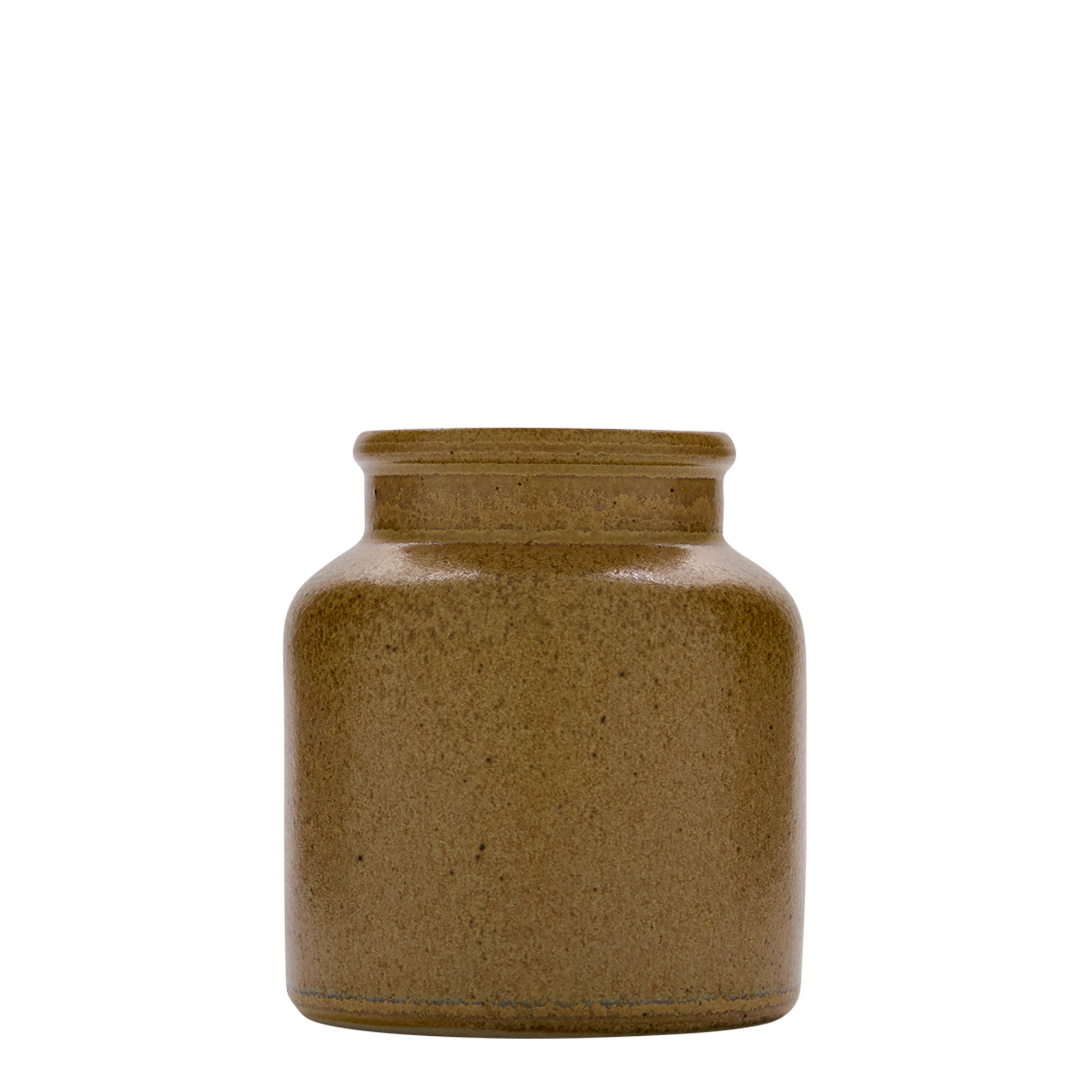 Vaso de grés 270 ml, cerâmica, castanho-cristal, abertura: tampa de encaixe
