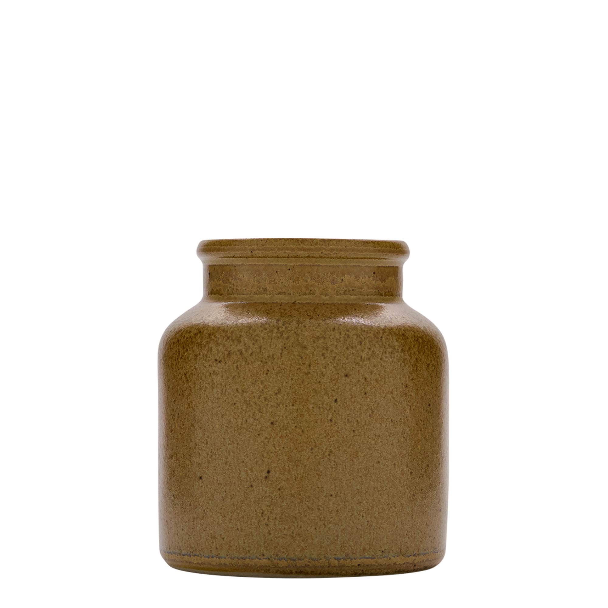 Vaso de grés 270 ml, cerâmica, castanho-cristal, abertura: tampa de encaixe Vaso de grés 270 ml, cerâmica, castanho-cristal, abertura: tampa de encaixe