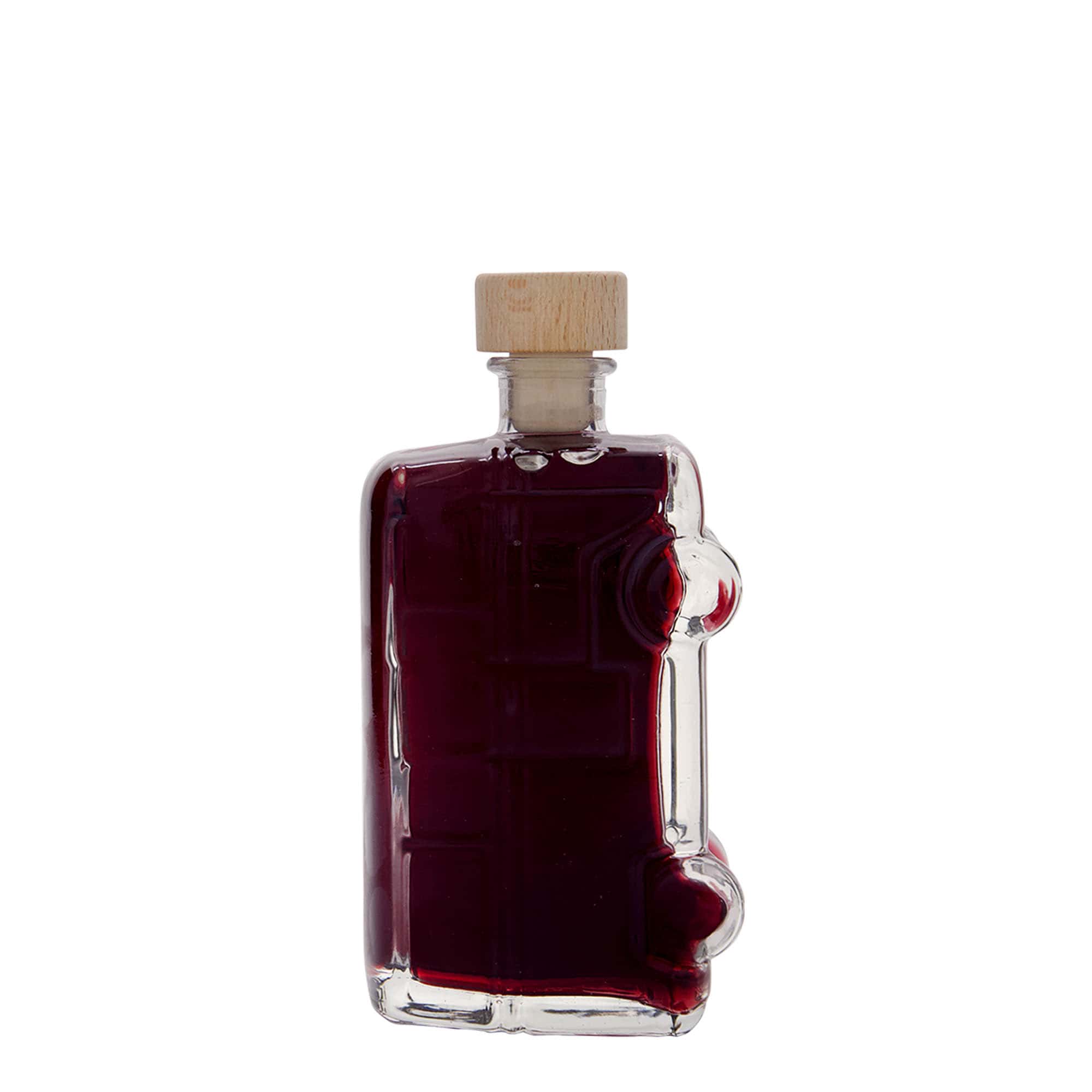 Garrafa de vidro de 200 ml 'Bulli', Boca: Cortiça