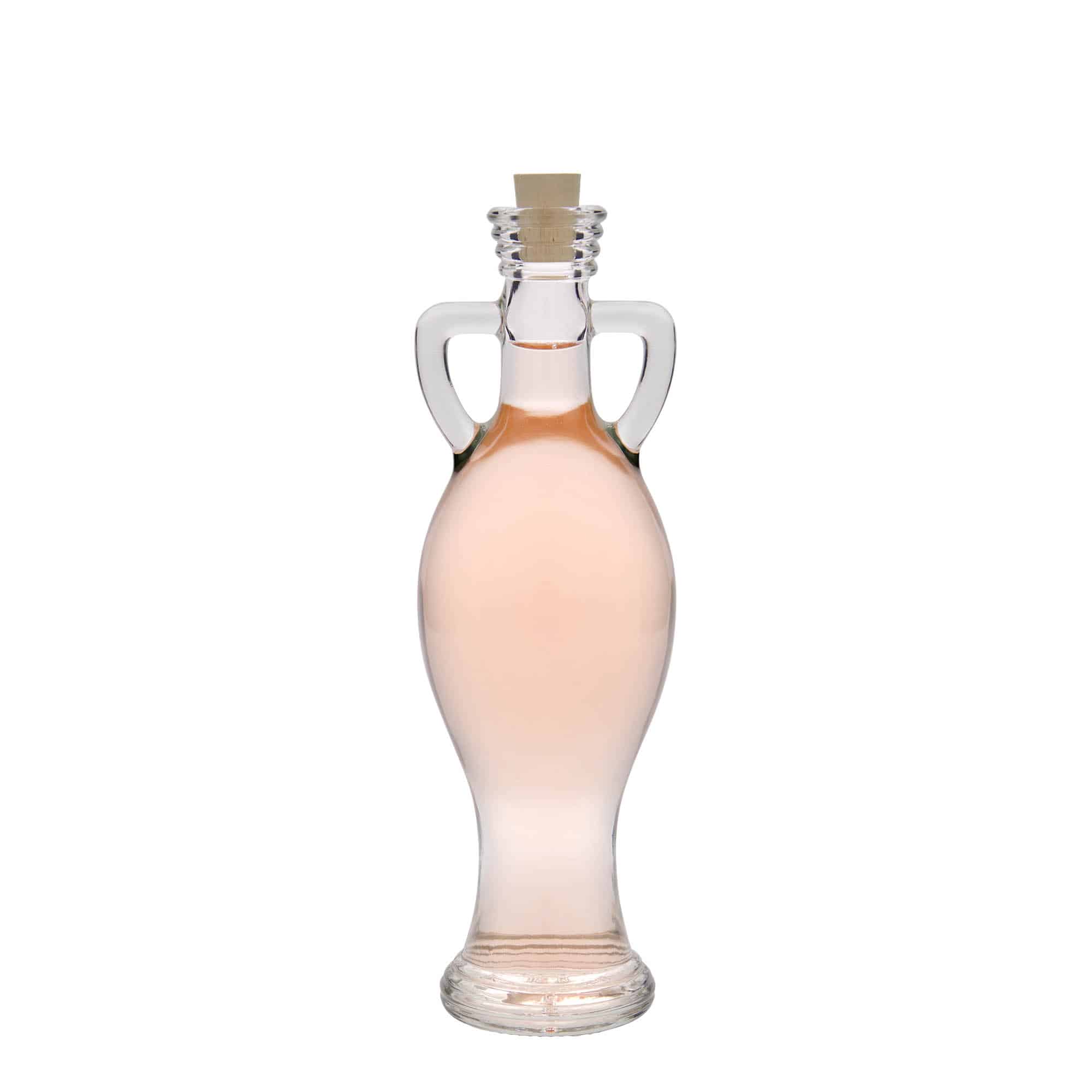 200 ml Garrafa de vidro 'Amphore', boca: Cortiça