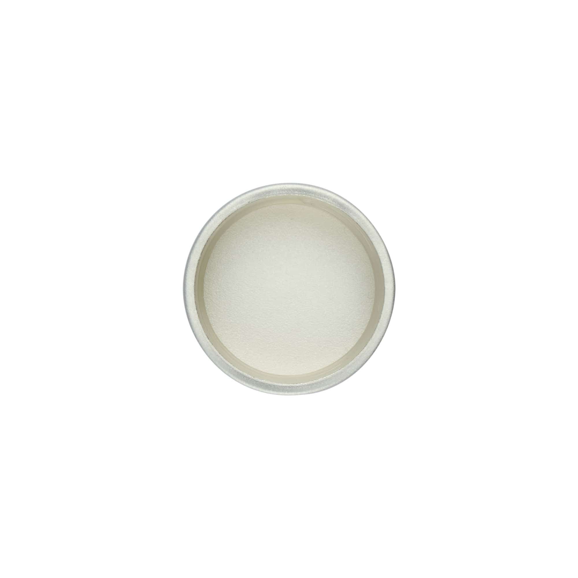 Tampa de rosca, metal, prateado, para boca: GPI 28/400