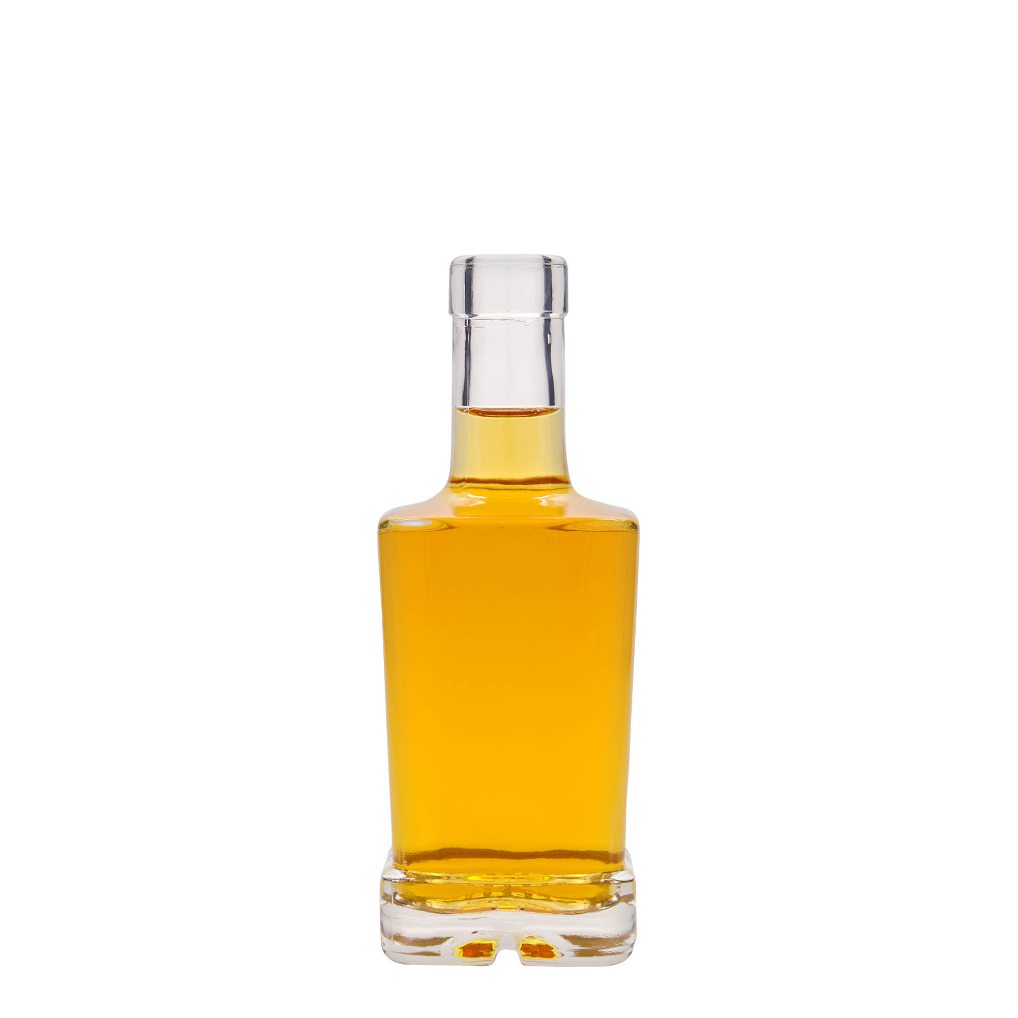 Garrafa de vidro de 250 ml 'Rene', quadrada, abertura: cortiça Garrafa de vidro de 250 ml 'Rene', quadrada, abertura: cortiça