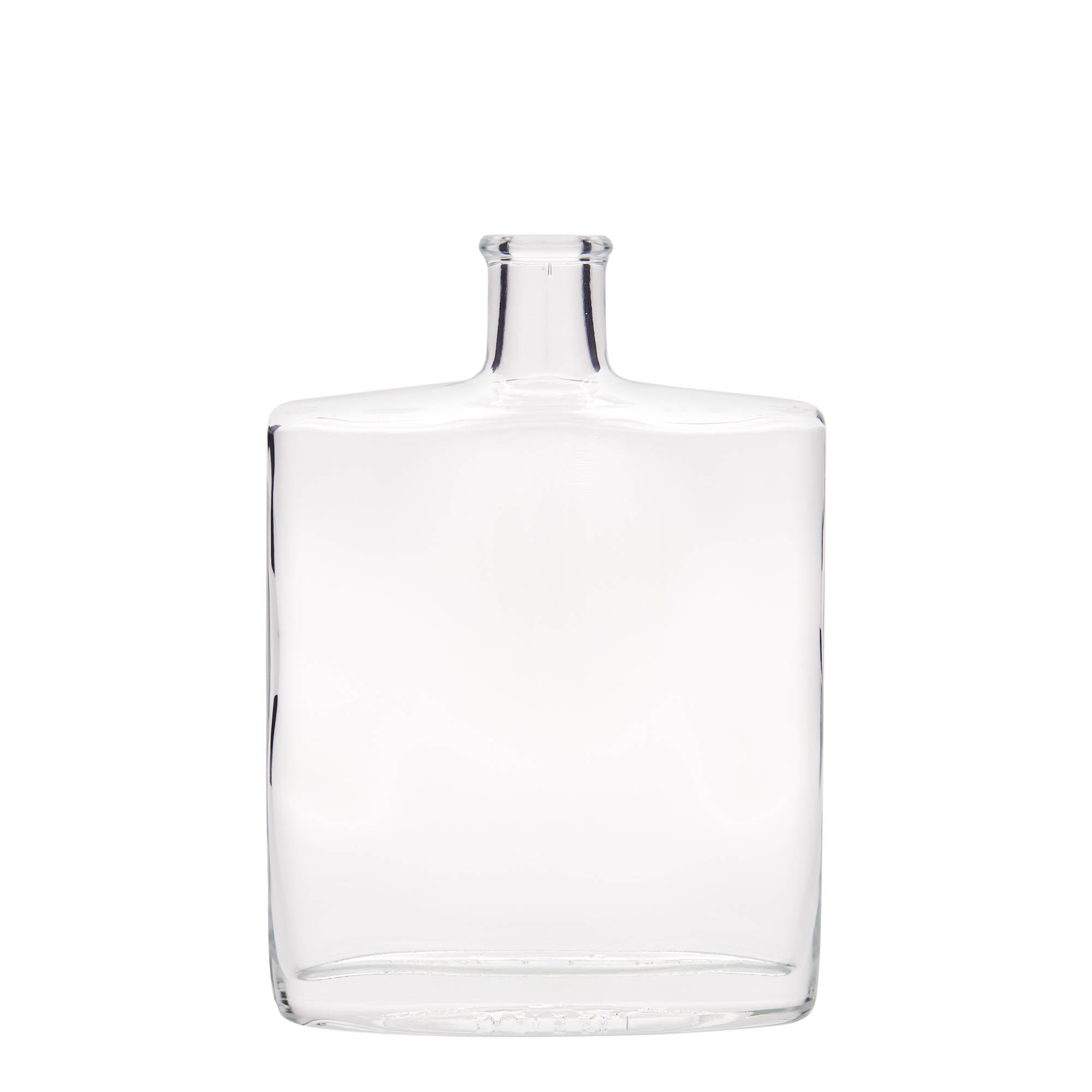 Garrafa de vidro de 500 ml 'Zorbas', oval, boca: cortiça Garrafa de vidro de 500 ml 'Zorbas', oval, boca: cortiça