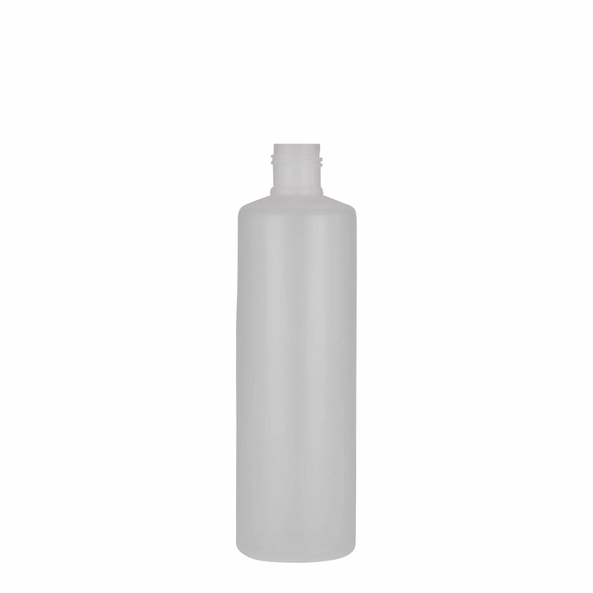 250 ml Garrafa redonda, plástico PE, transparente, boca: Tampa de rosca 250 ml Garrafa redonda, plástico PE, transparente, boca: Tampa de rosca