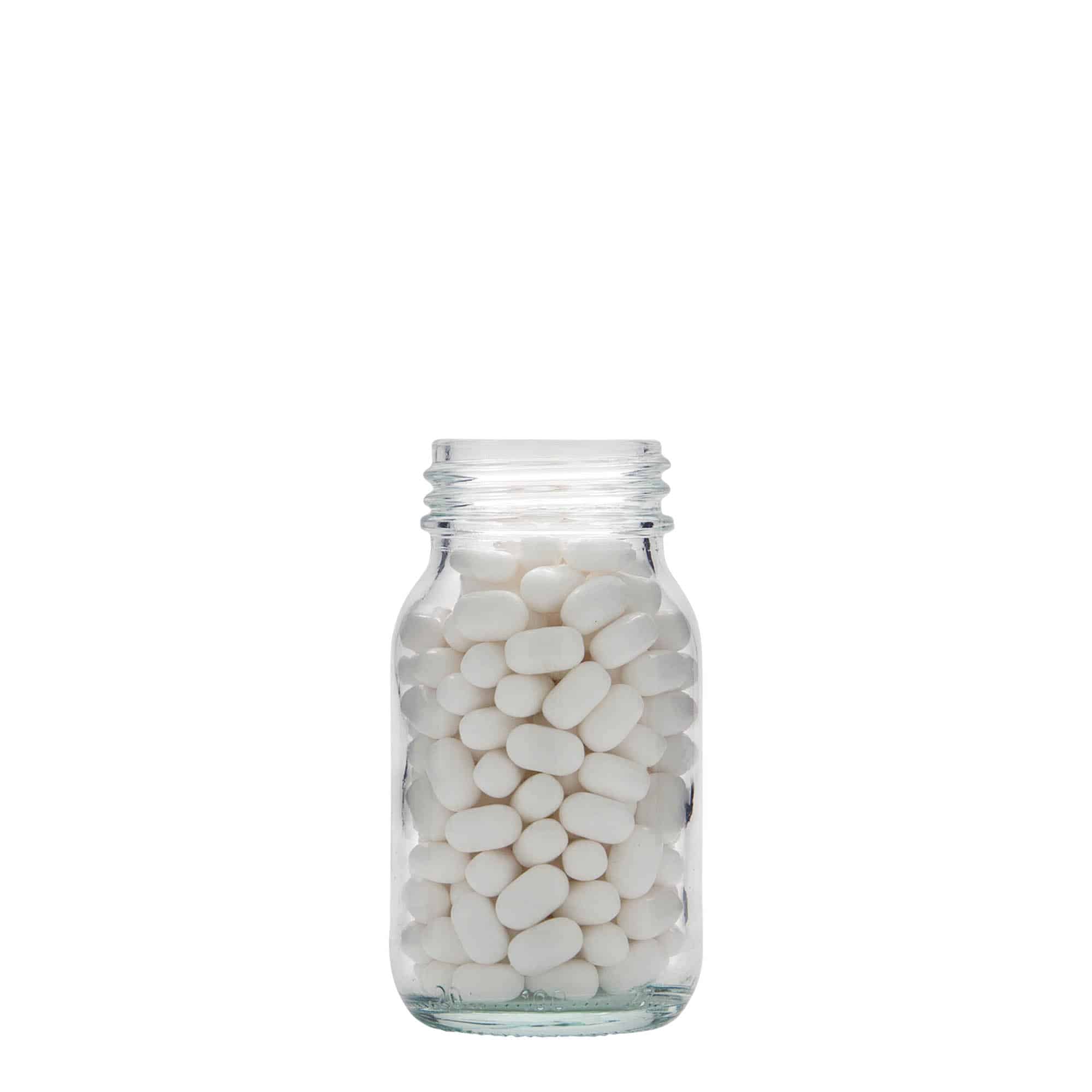 Frasco de gargalo largo de 100 ml, boca: DIN 40