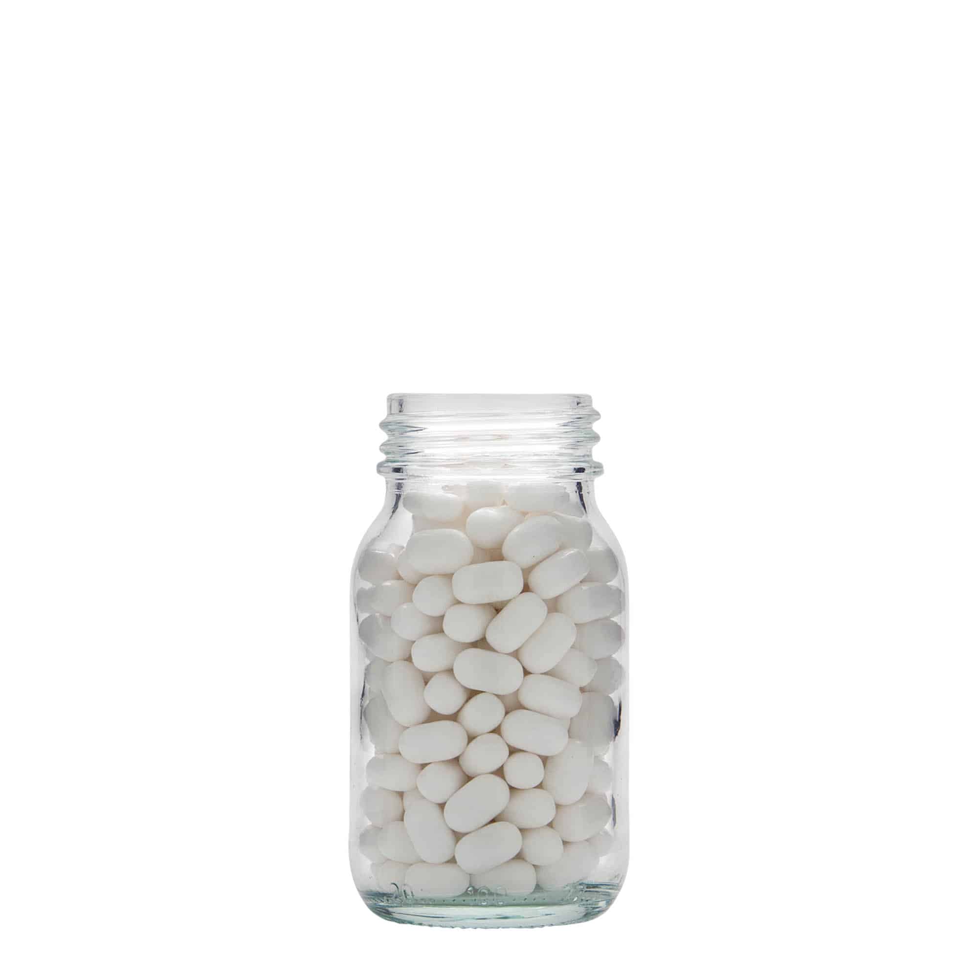 Frasco de gargalo largo de 100 ml, boca: DIN 40