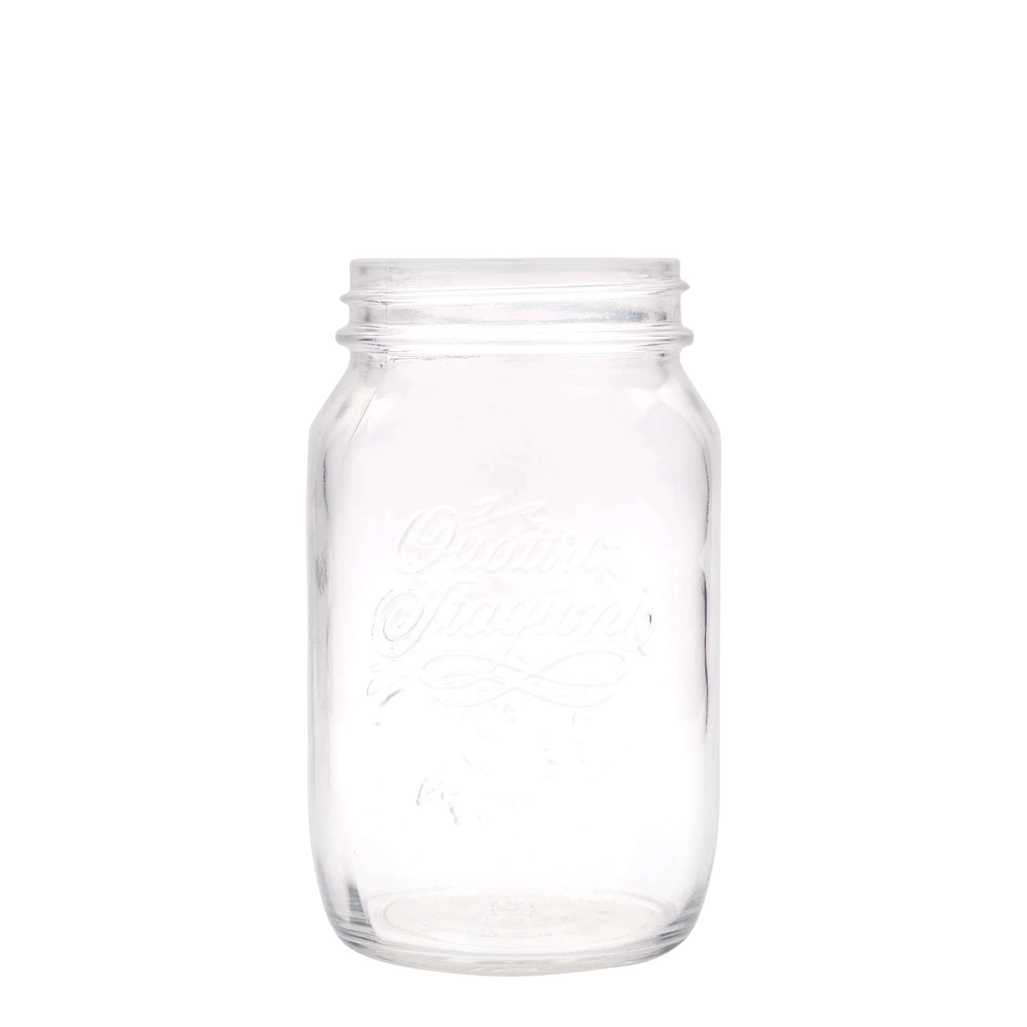 1.000 ml frasco de vidro 'Quattro Stagioni', boca: tampa de rosca