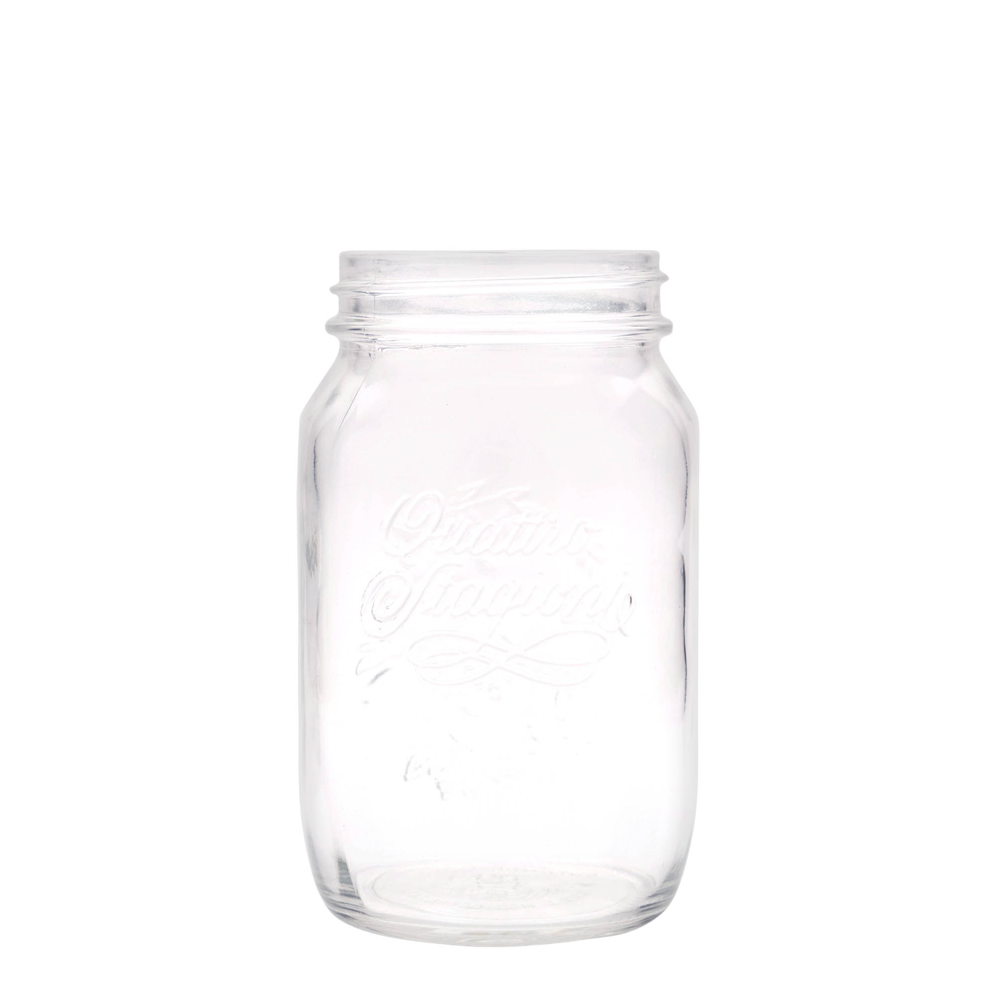 1.000 ml frasco de vidro 'Quattro Stagioni', boca: tampa de rosca 1.000 ml frasco de vidro 'Quattro Stagioni', boca: tampa de rosca
