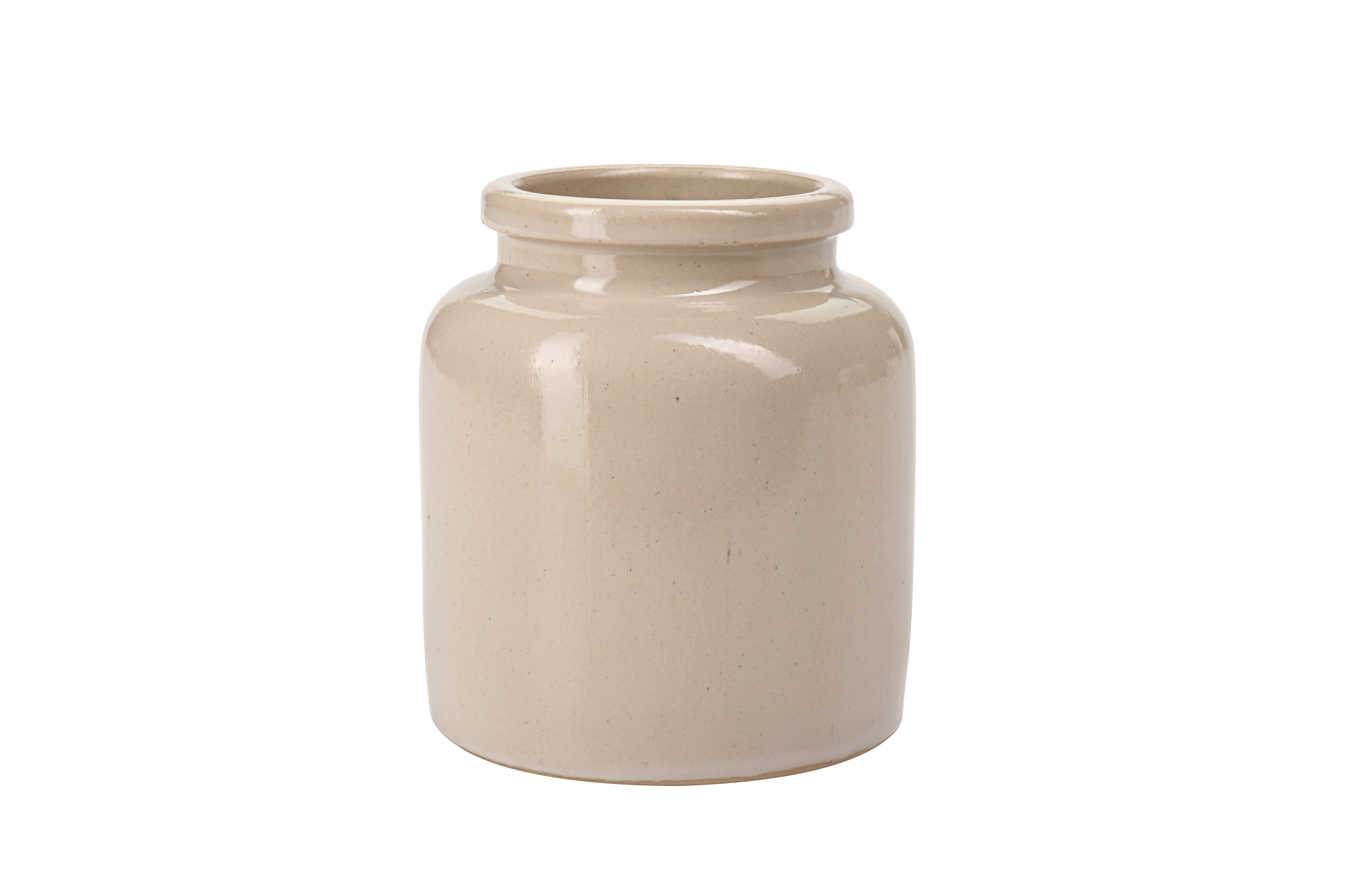 Vaso de grés 270 ml, cerâmica, bege, boca: tampa de encaixe Vaso de grés 270 ml, cerâmica, bege, boca: tampa de encaixe