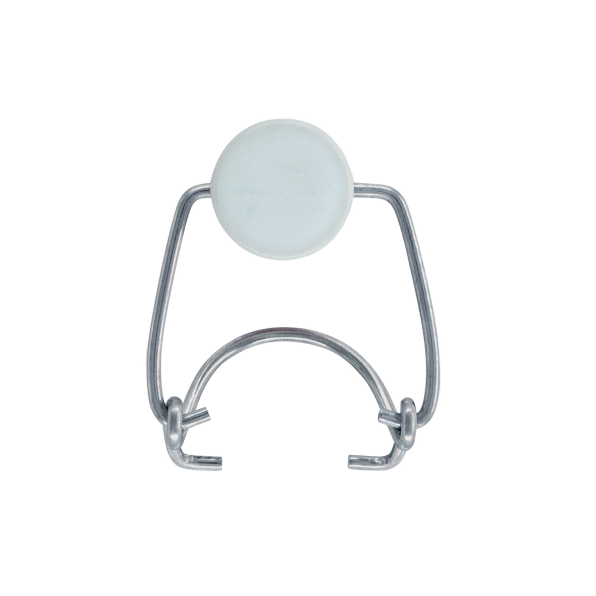 Fecho de pressão Standard, plástico, vermelho-branco