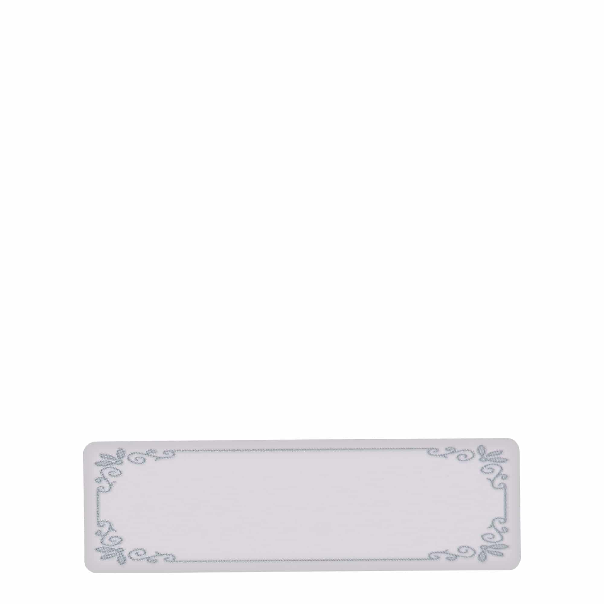 Etiquetas com formas 'Moldura azul', retangular, papel, branco-azul