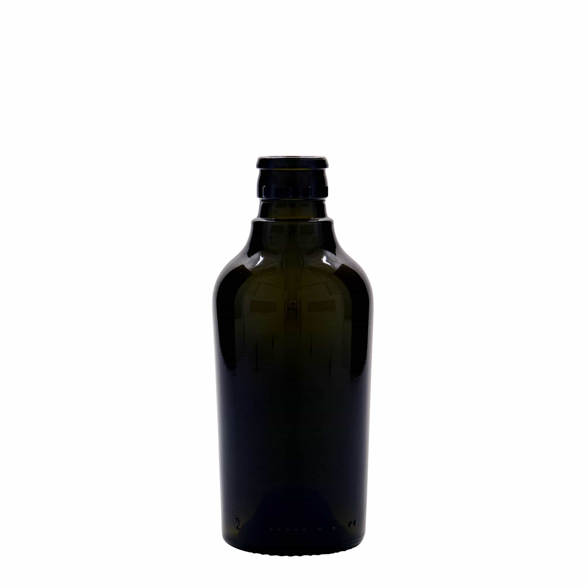 250 ml Garrafa para azeite e vinagre 'Oleum', vidro, verde antigo, boca: DOP 250 ml Garrafa para azeite e vinagre 'Oleum', vidro, verde antigo, boca: DOP