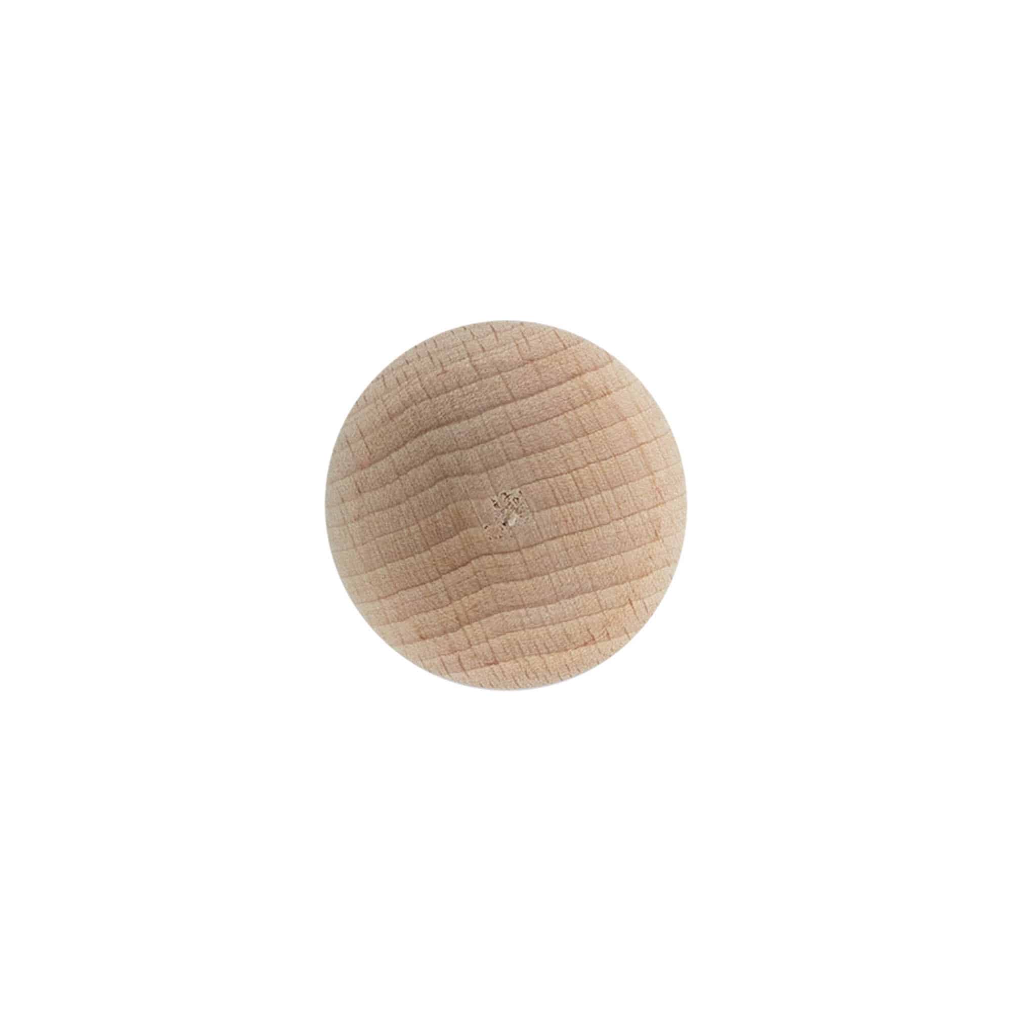 Rolha com pega 19 mm 'Bola', madeira/plástico, para boca: cortiça