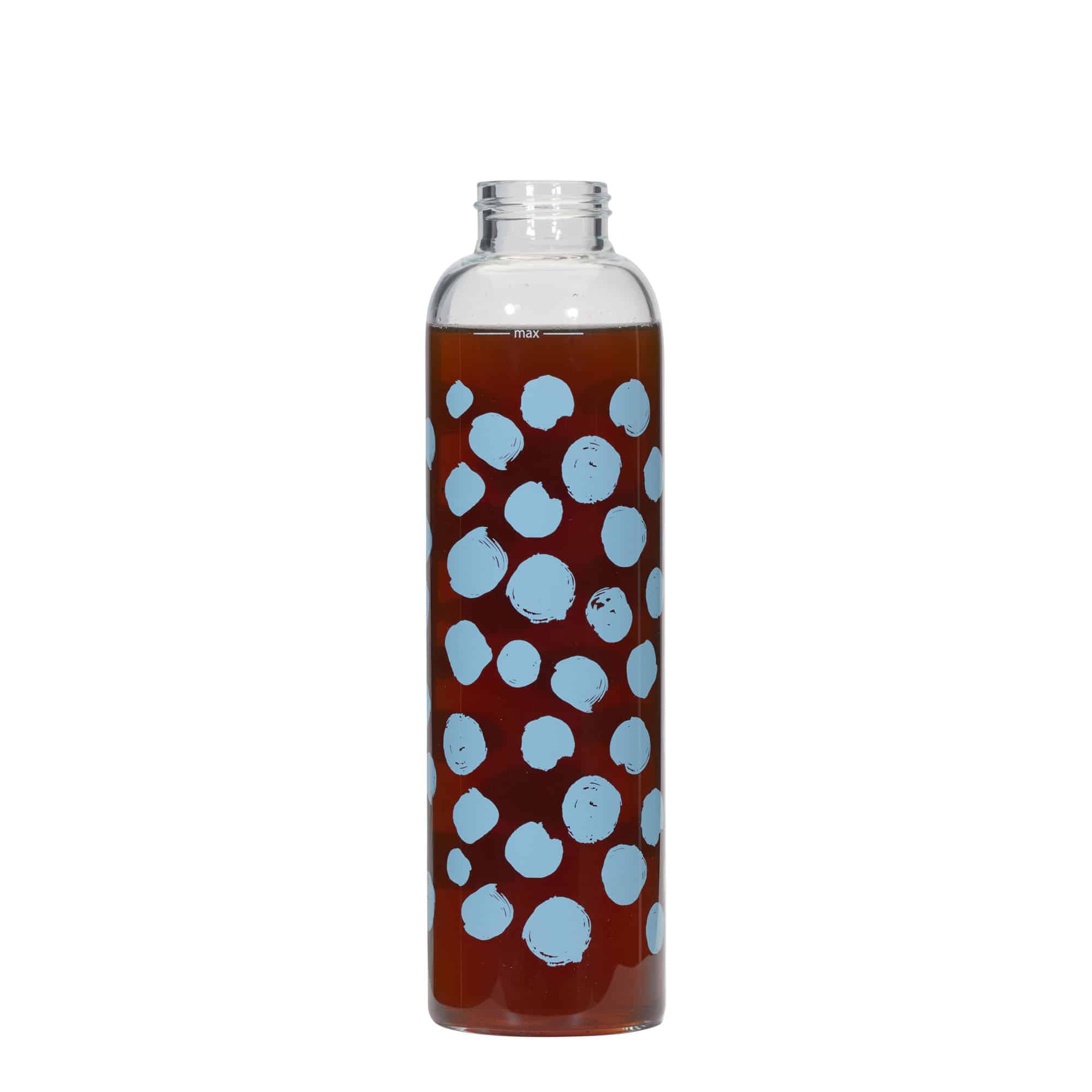 500 ml Garrafa de água 'Perseus', Motivo: Pintas azuis, boca: Tampa de rosca