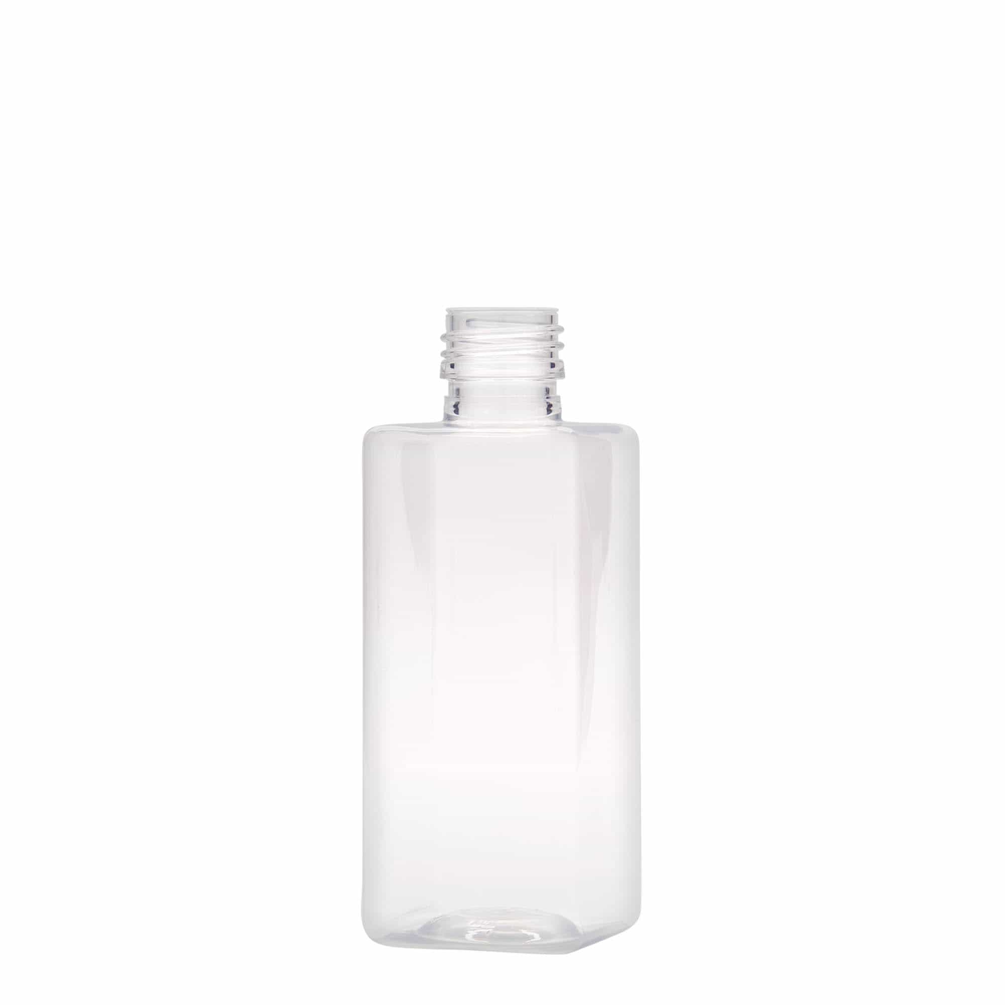 250 ml Garrafa PET 'Karl',quadrada, plástico, boca: PP 28