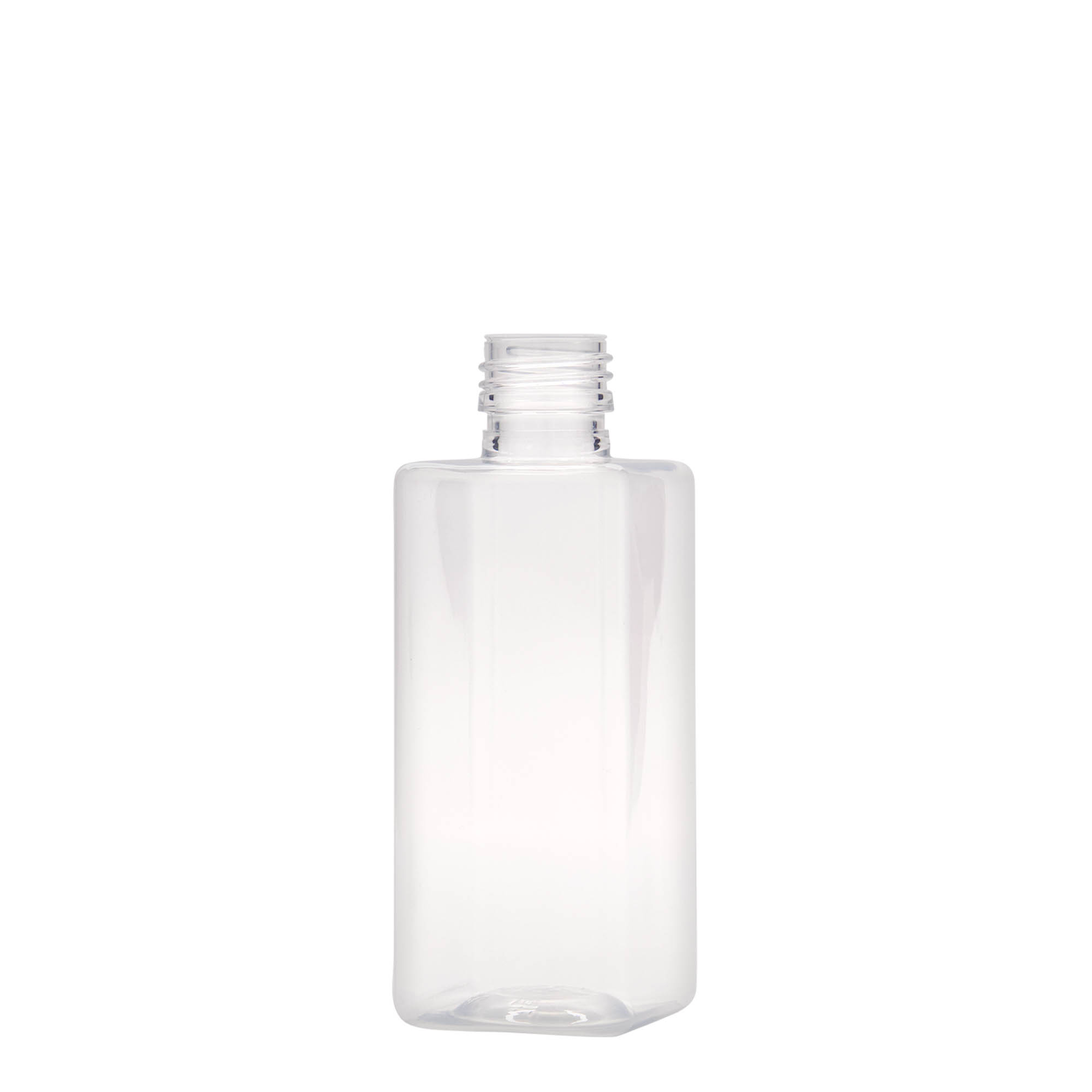 Garrafa PET de 250 ml 'Karl', quadrada, plástico, boca: PP 28 Garrafa PET de 250 ml 'Karl', quadrada, plástico, boca: PP 28
