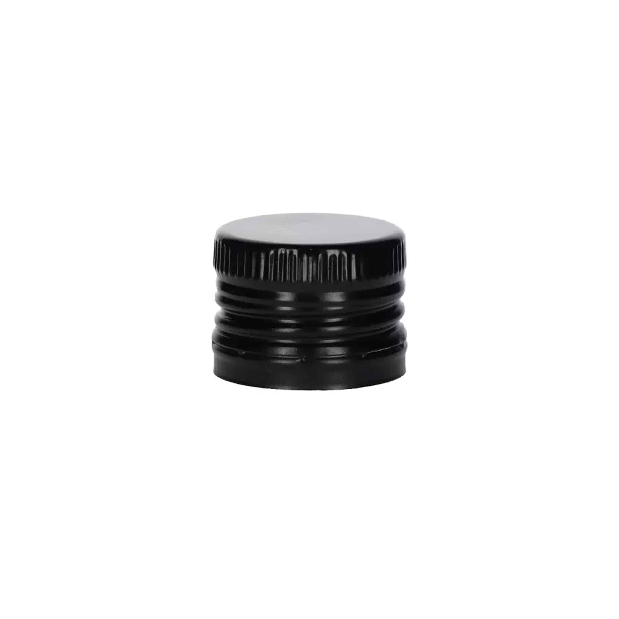 Tampa de rosca com bico de saída, metal-plástico, preto, para abertura: PP 31,5