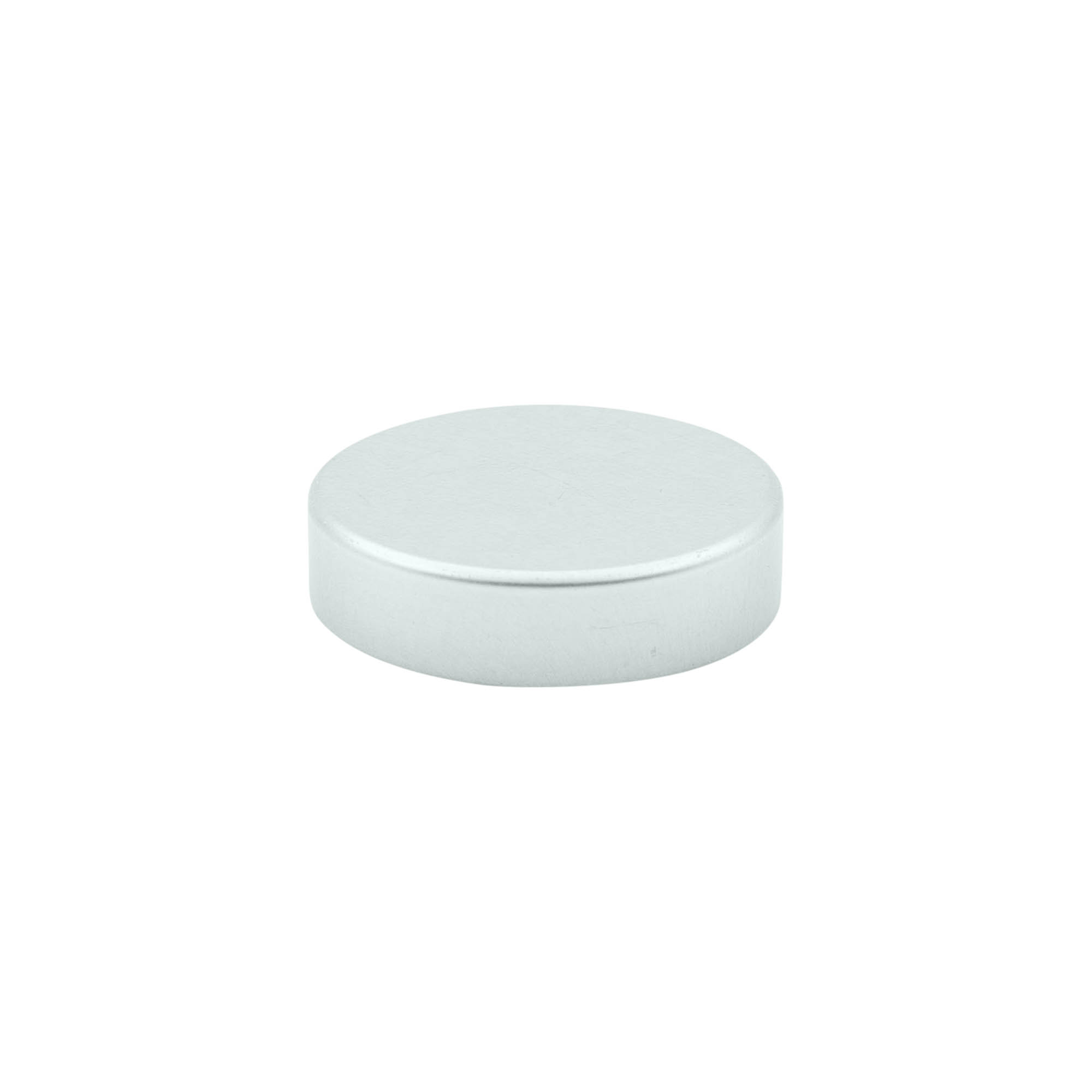 Tampa de rosca, metal, prata, para bocal: 38/400