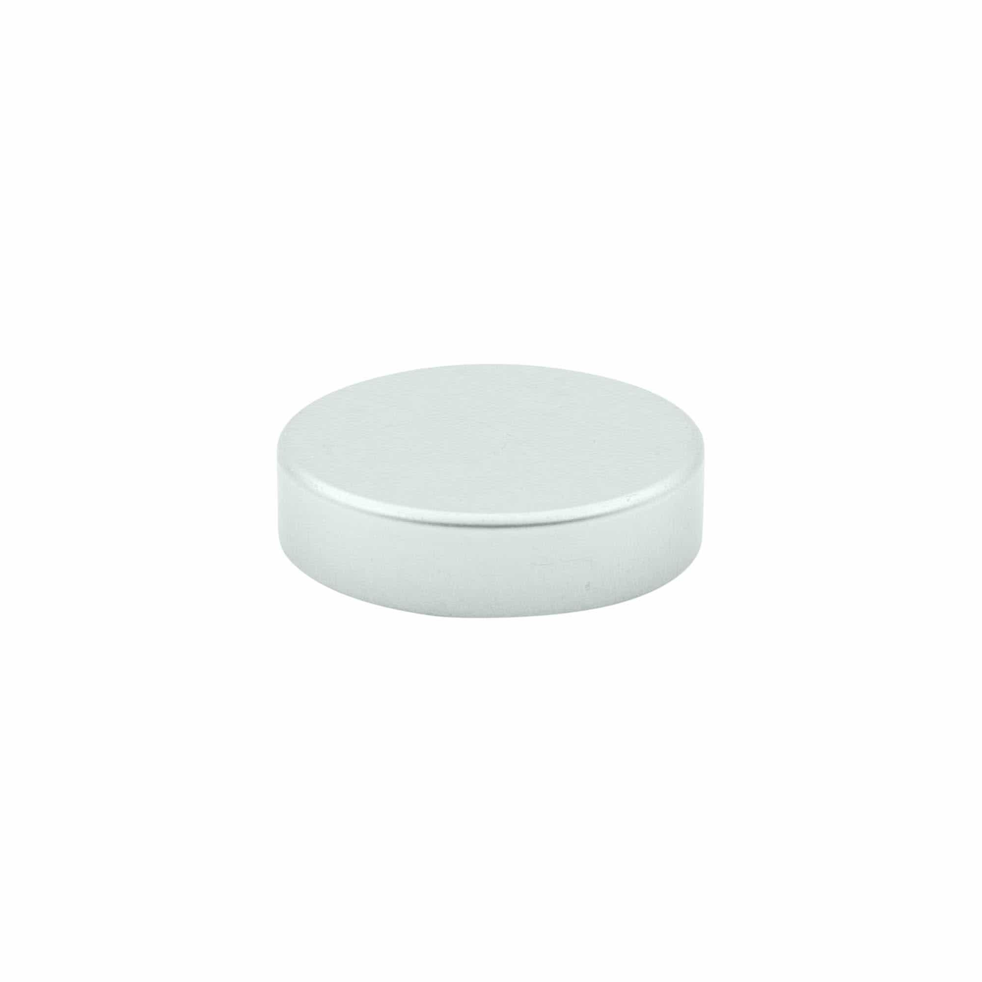 Tampa de rosca, metal, prata, para bocal: 38/400