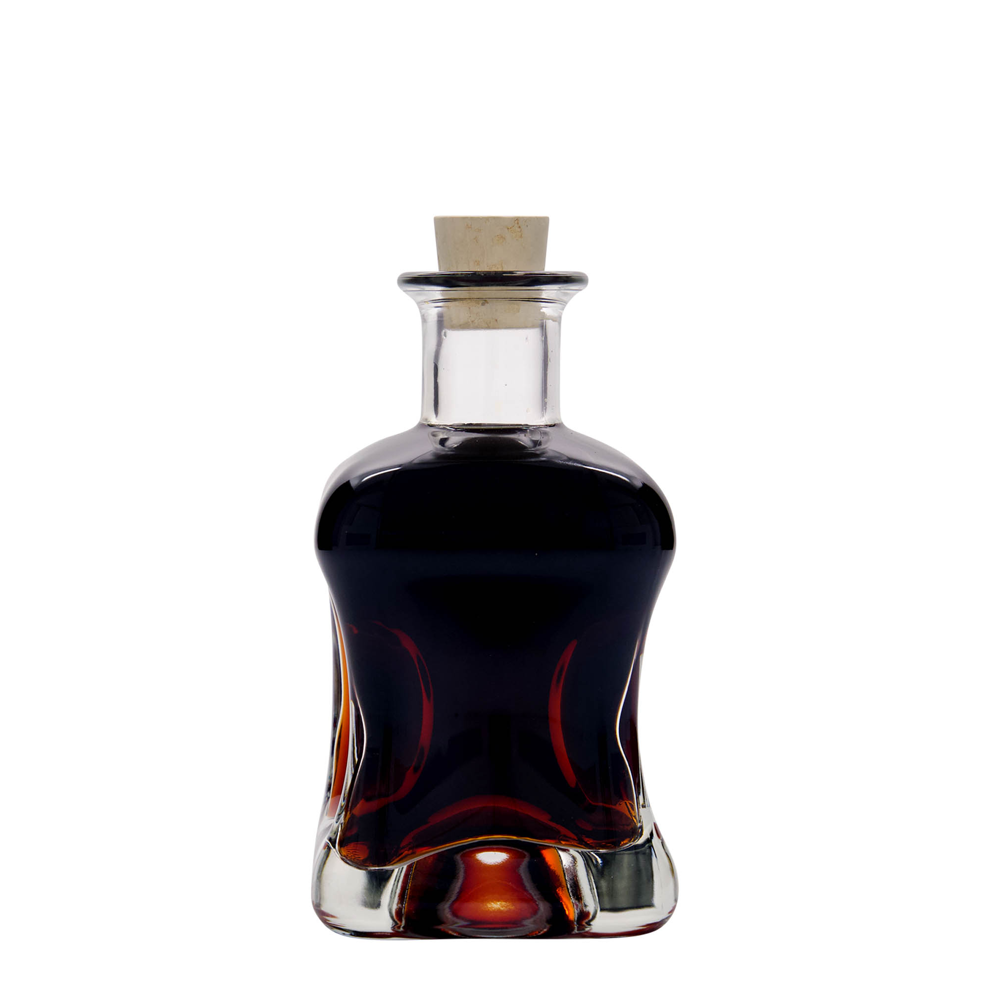Garrafa de vidro de 350 ml 'Dublin', quadrada, boca: cortiça Garrafa de vidro de 350 ml 'Dublin', quadrada, boca: cortiça
