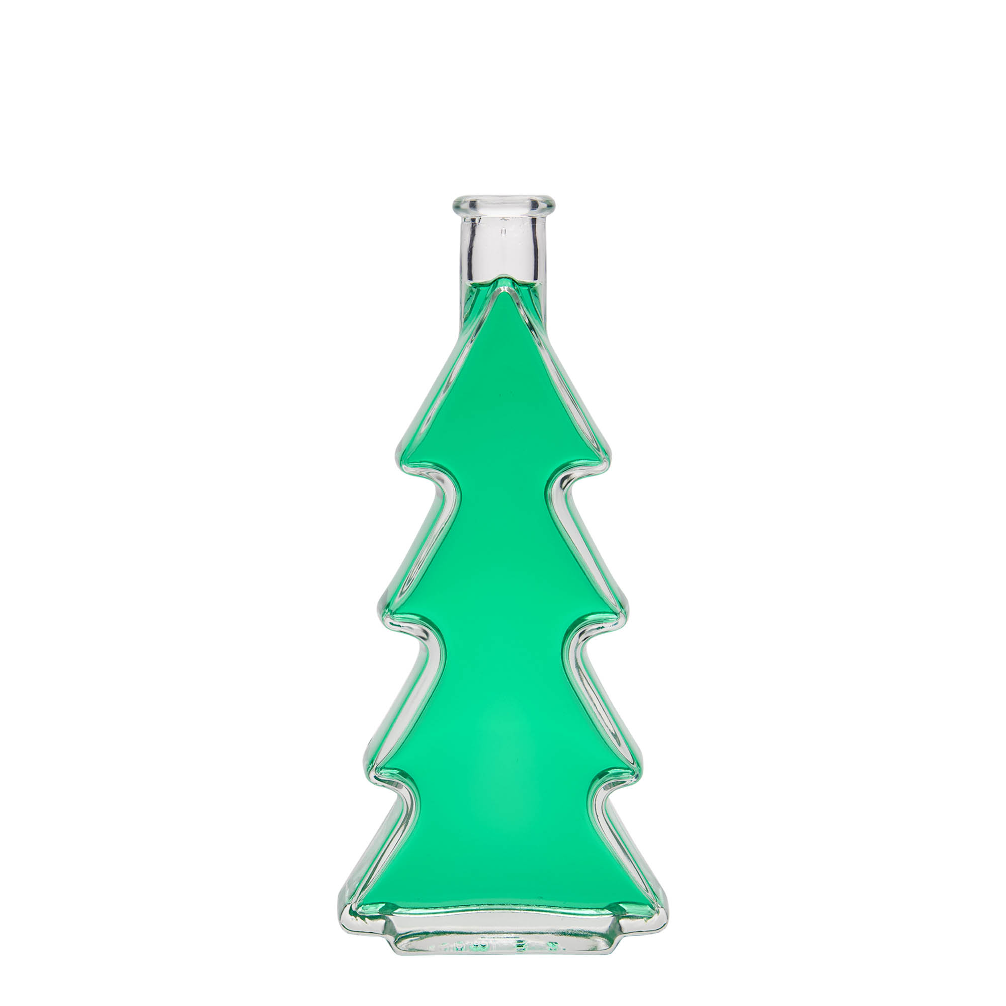 Frasco de vidro de 200 ml 'Árvore de Natal', boca: cortiça