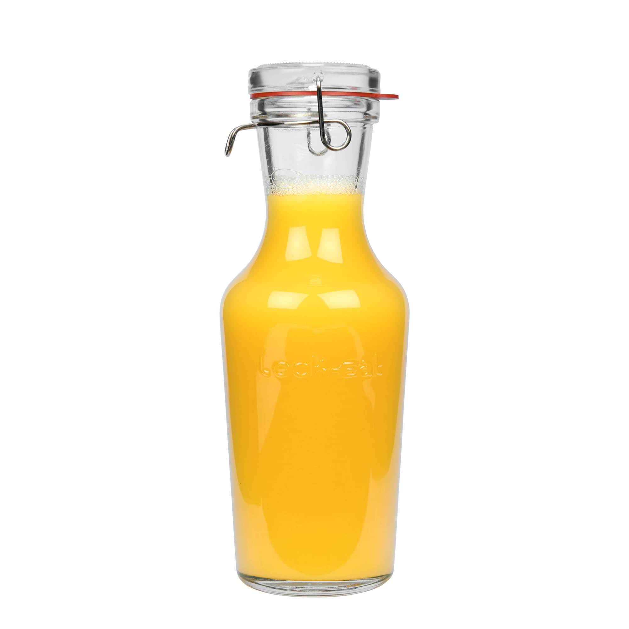 1.000 ml Garrafa de vidro 'Lock-Eat', Boca: Fecho de mola de arame