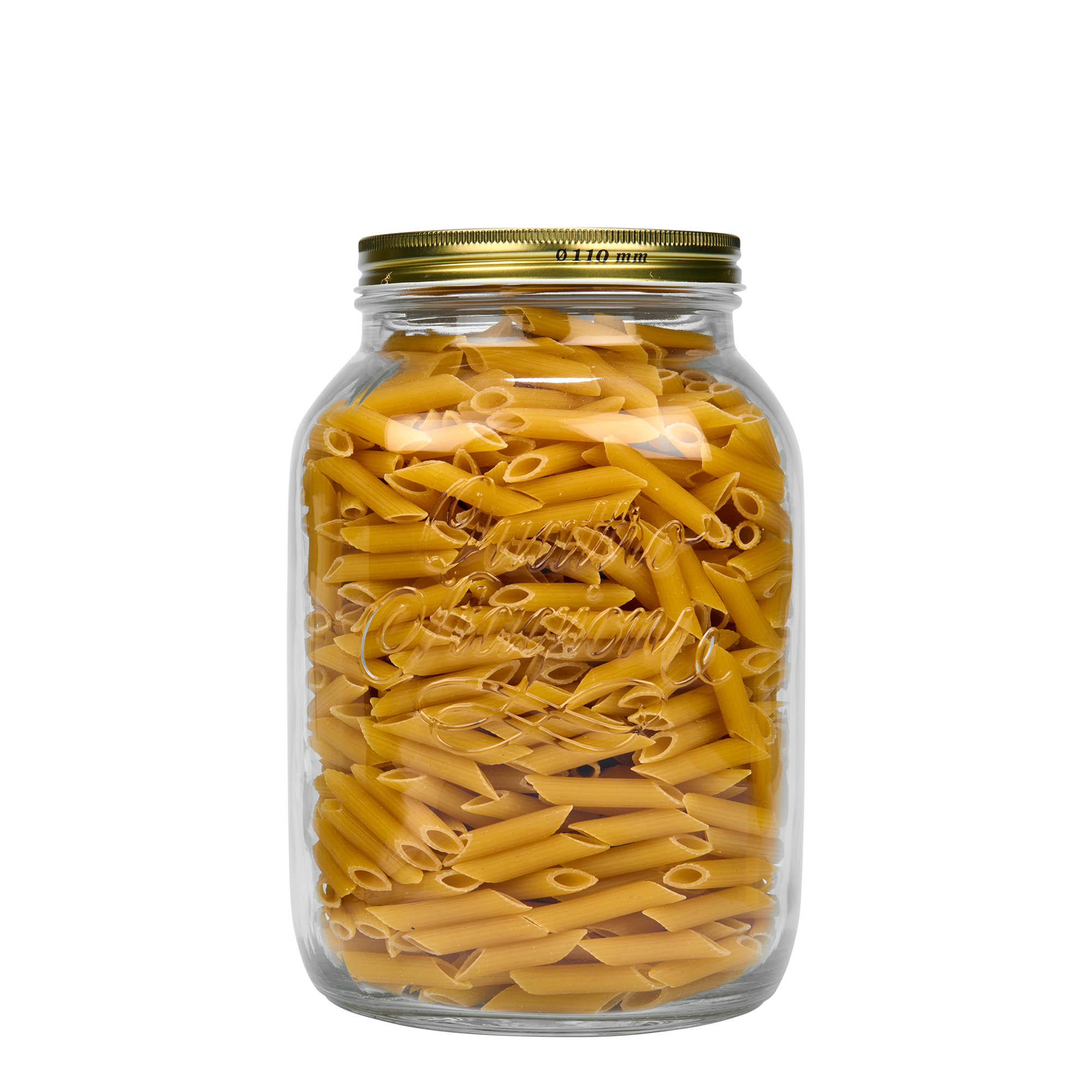 3.000 ml Frasco de vidro 'Quattro Stagioni', Boca: Tampa de rosca 3.000 ml Frasco de vidro 'Quattro Stagioni', Boca: Tampa de rosca