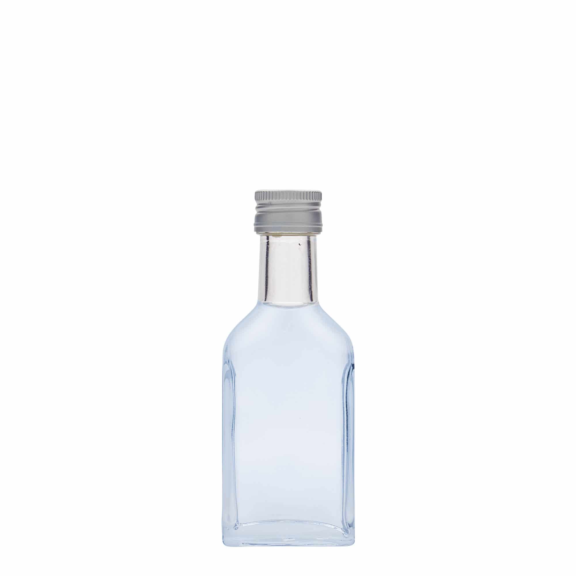 40 ml Garrafa de bolso pescoço longo, vidro, boca: PP 22