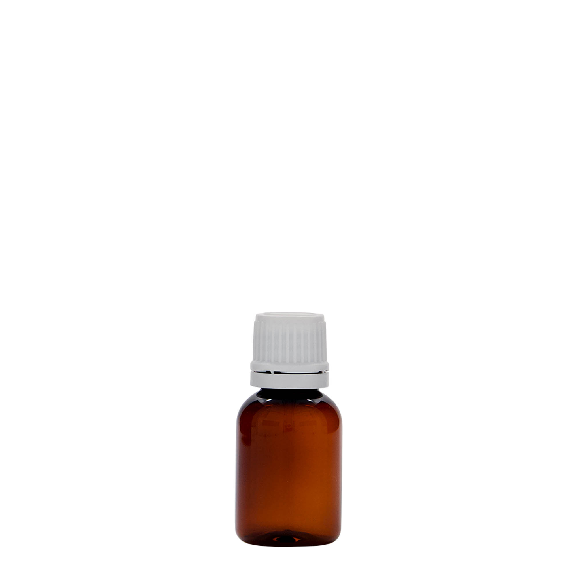 Frasco de medicamento PET de 20 ml 'Easy Living', castanho, plástico, boca: DIN 18 Frasco de medicamento PET de 20 ml 'Easy Living', castanho, plástico, boca: DIN 18