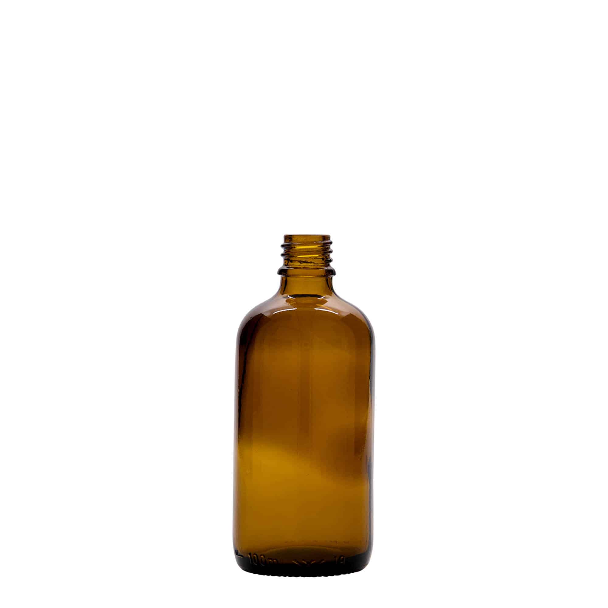 100 ml Frasco de medicamentos, vidro, castanho, boca: DIN 18 100 ml Frasco de medicamentos, vidro, castanho, boca: DIN 18