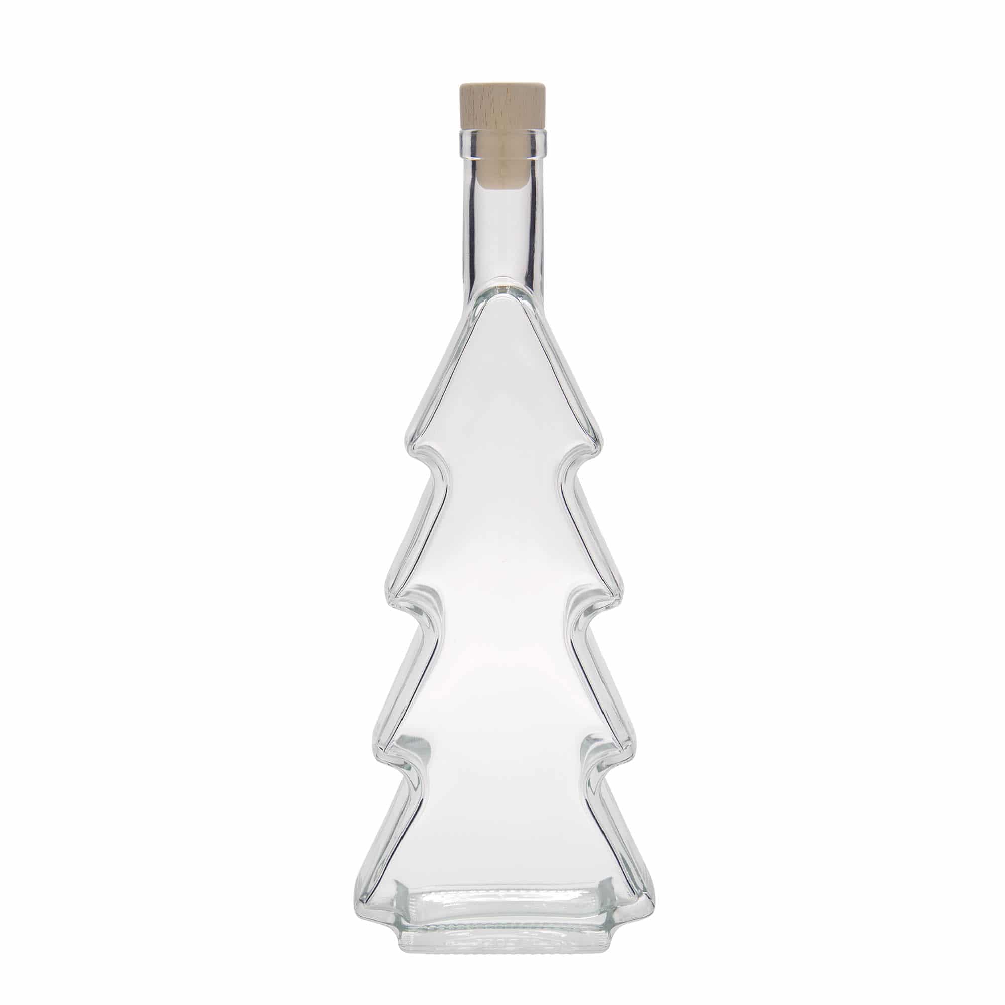 500 ml Garrafa de vidro 'Árvore de Natal', boca: Cortiça