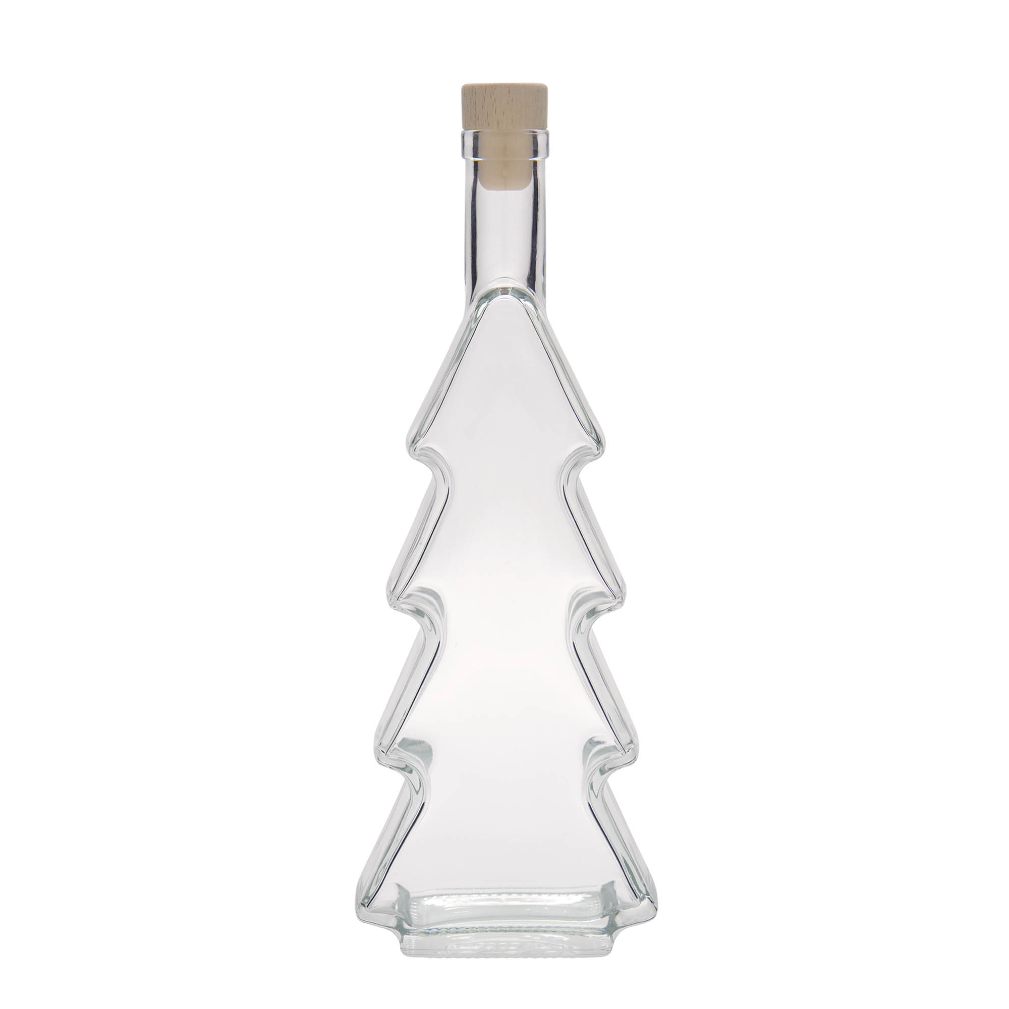 Garrafa de vidro de 500 ml 'Árvore de Natal', boca: cortiça