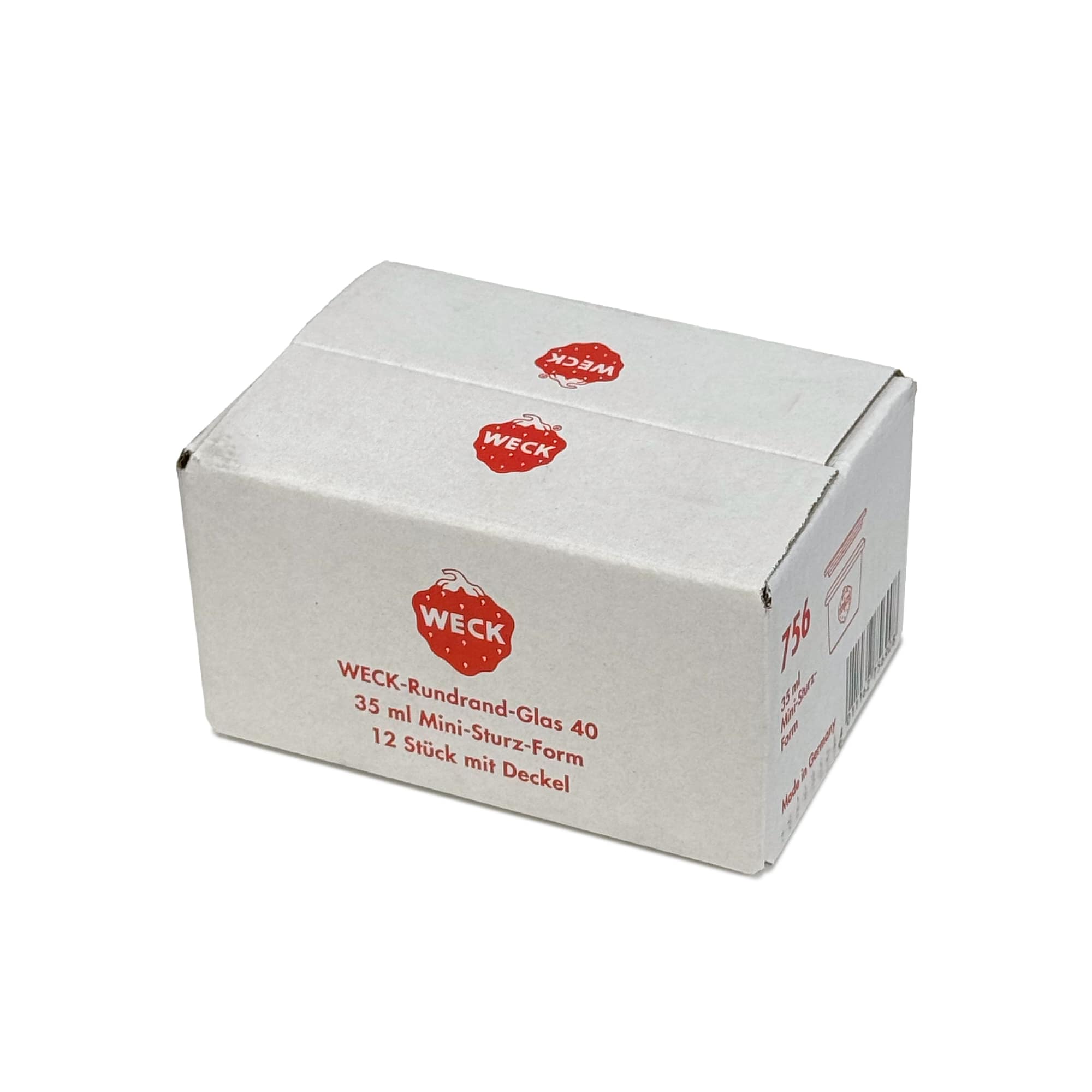 12x 35 ml frasco WECK com tampa de vidro RR 40
